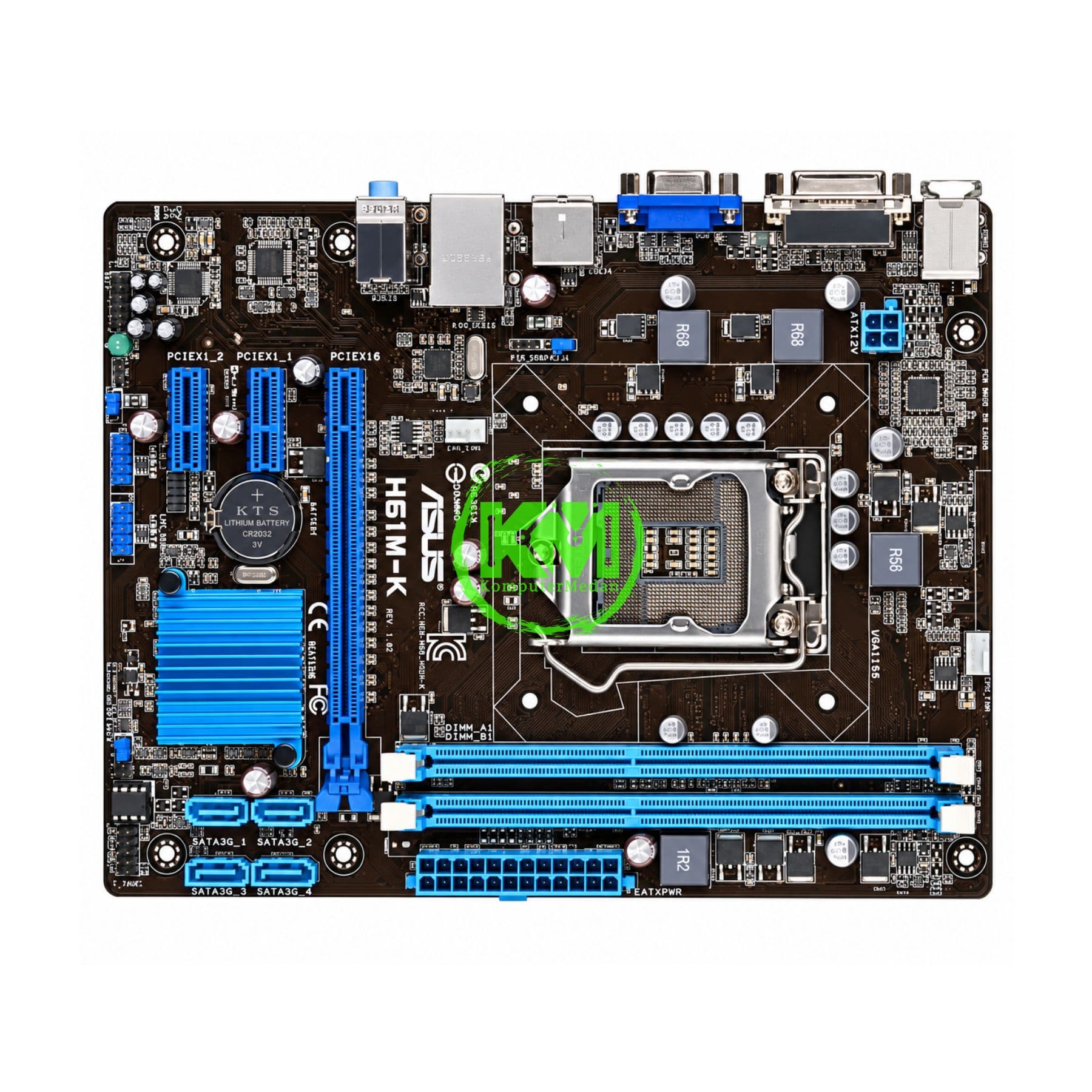 ASUS H61M-K PI MOTHERBOARD - NP - Image 2