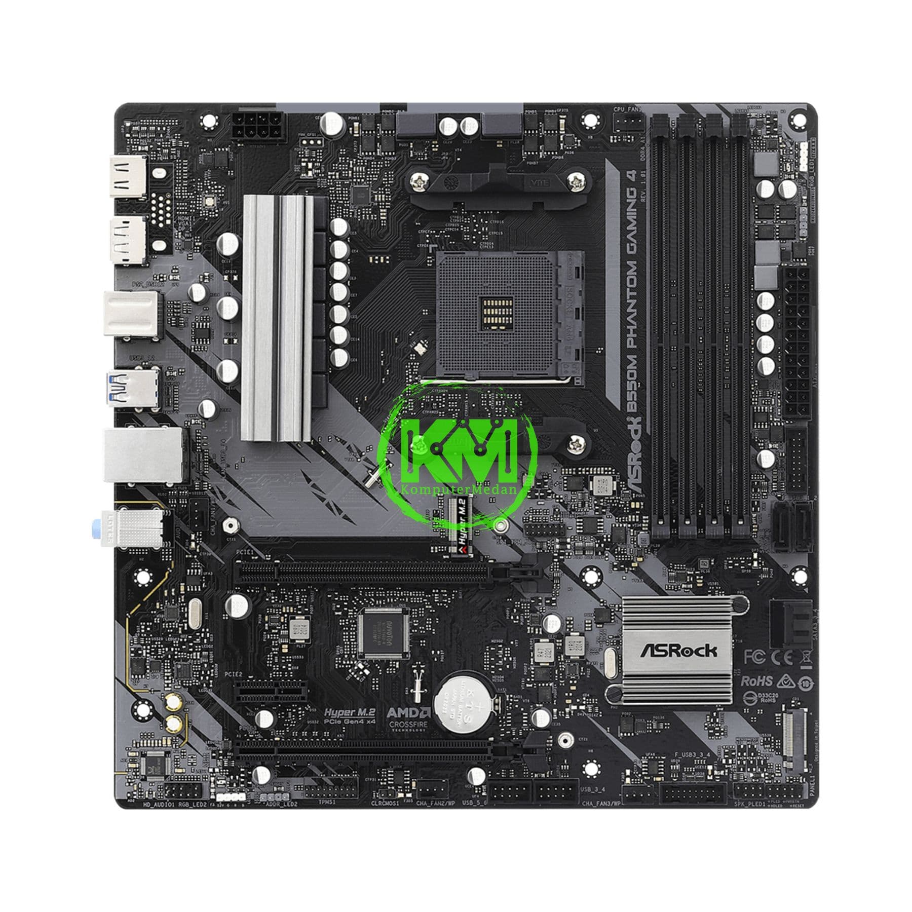 ASROCK B550M PHANTOM GAMING 4 MOTHERBOARD - Image 2