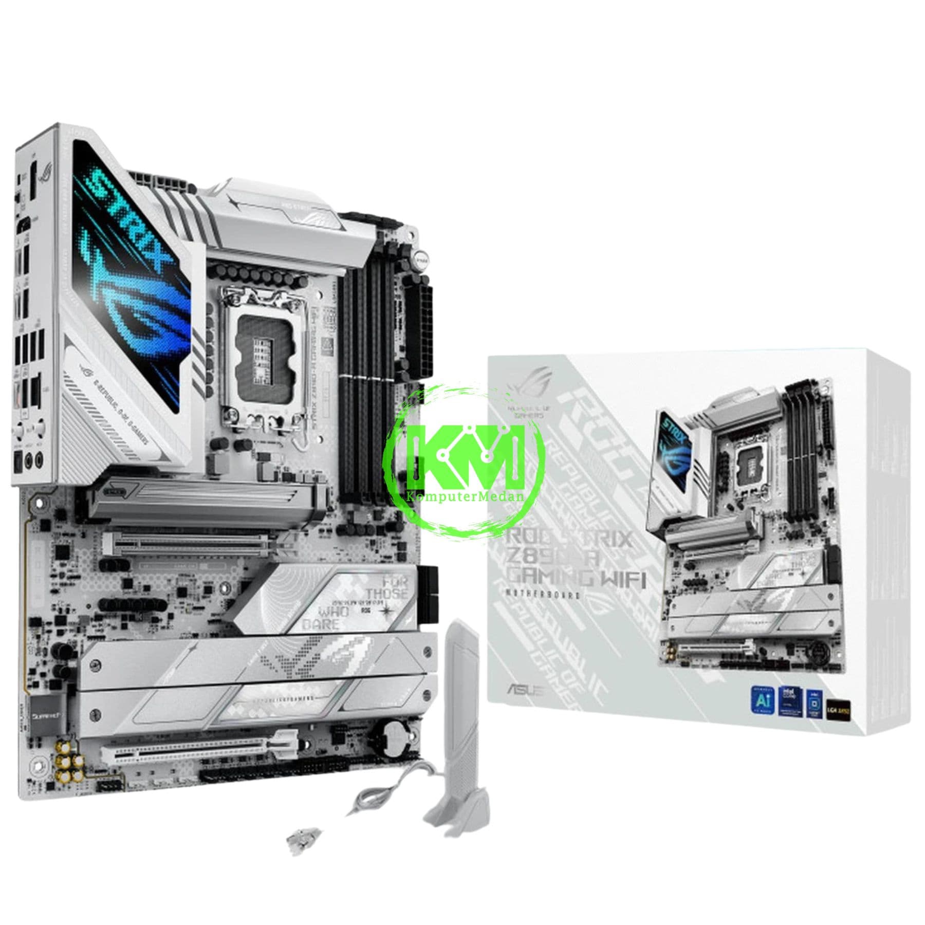 ASUS ROG STRIX Z890-A GAMING WIFI (WHITE) MOTHERBOARD - Image 1