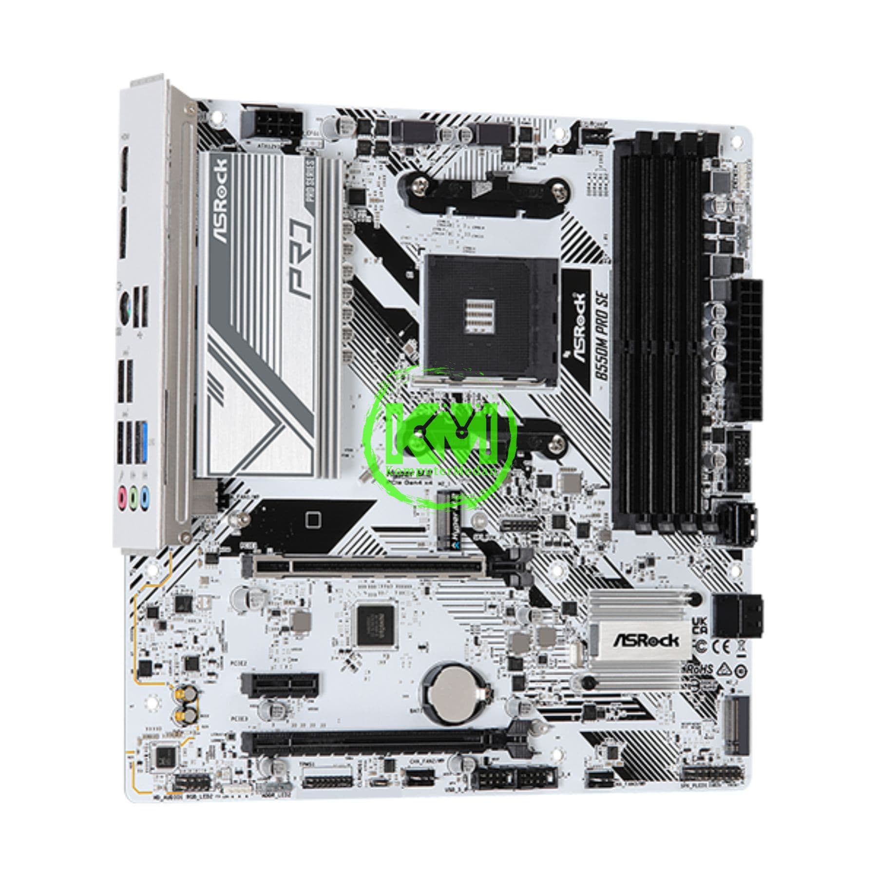 ASROCK B550M PRO SE WHITE MOTHERBOARD - Image 3