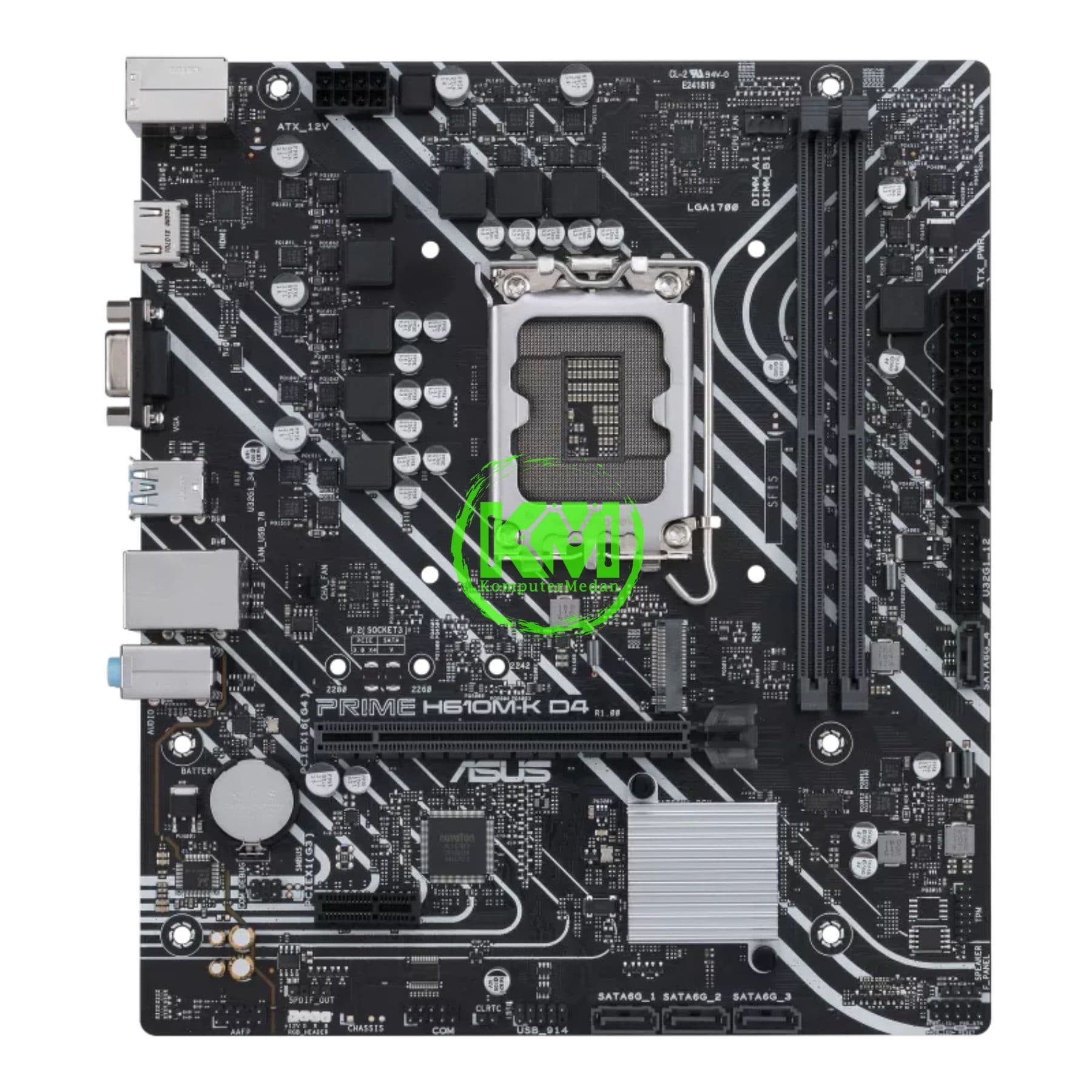 ASUS PRIME H610M-K D4 + WINDOWS 11 HOME MOTHERBOARD - Image 2