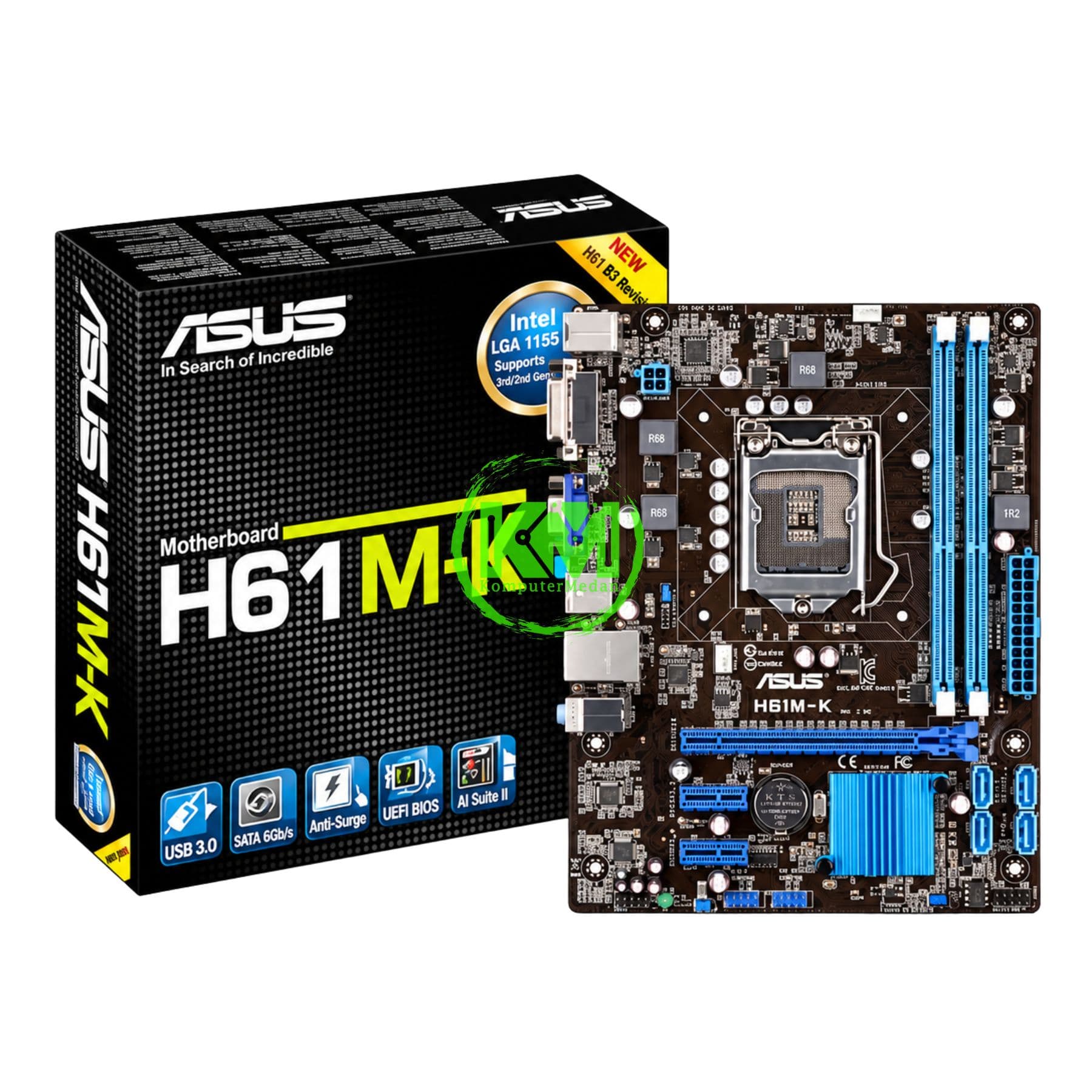 ASUS H61M-K PI MOTHERBOARD - NP