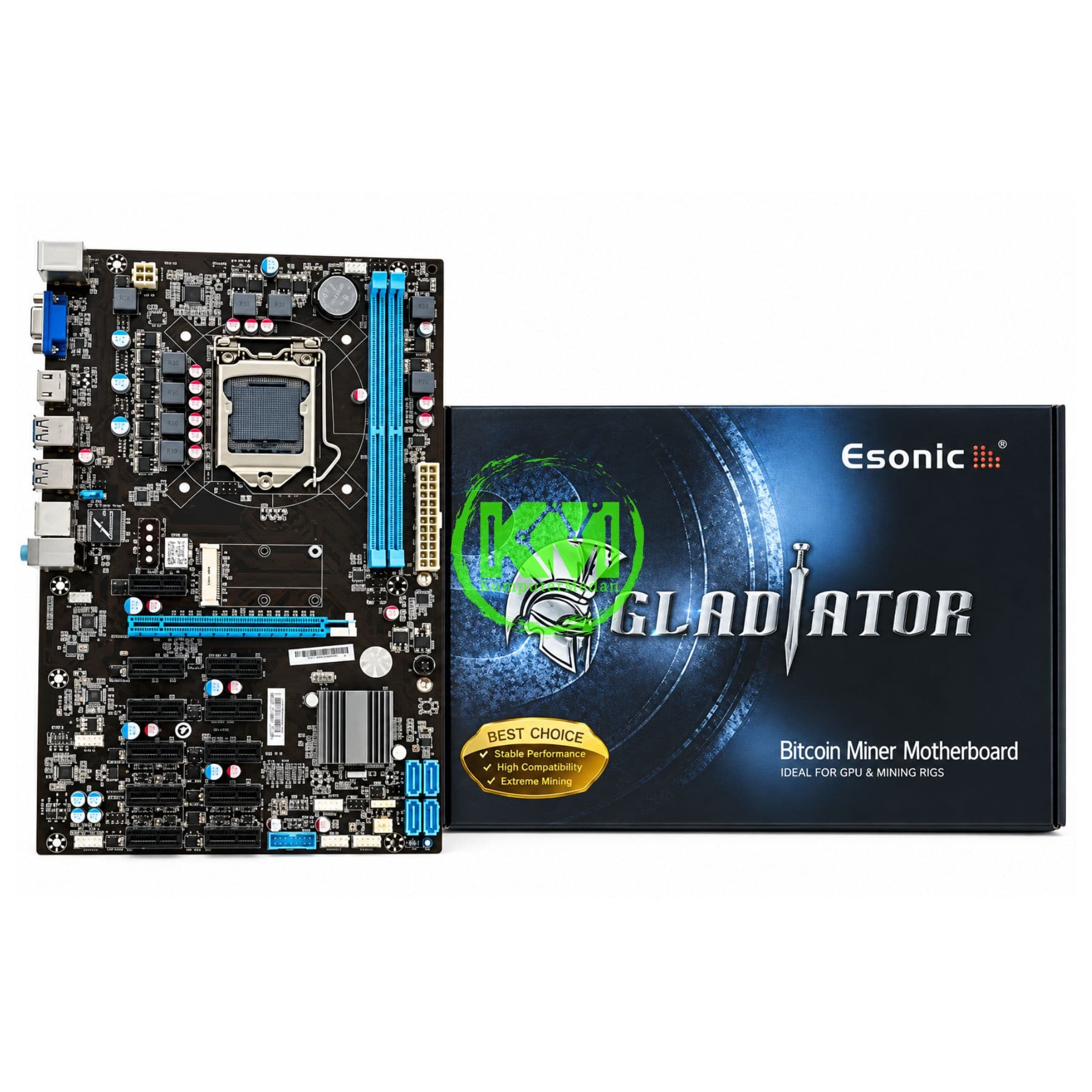 ESONIC B250 BTC GLADIATOR MOTHERBOARD - NP - Image 1