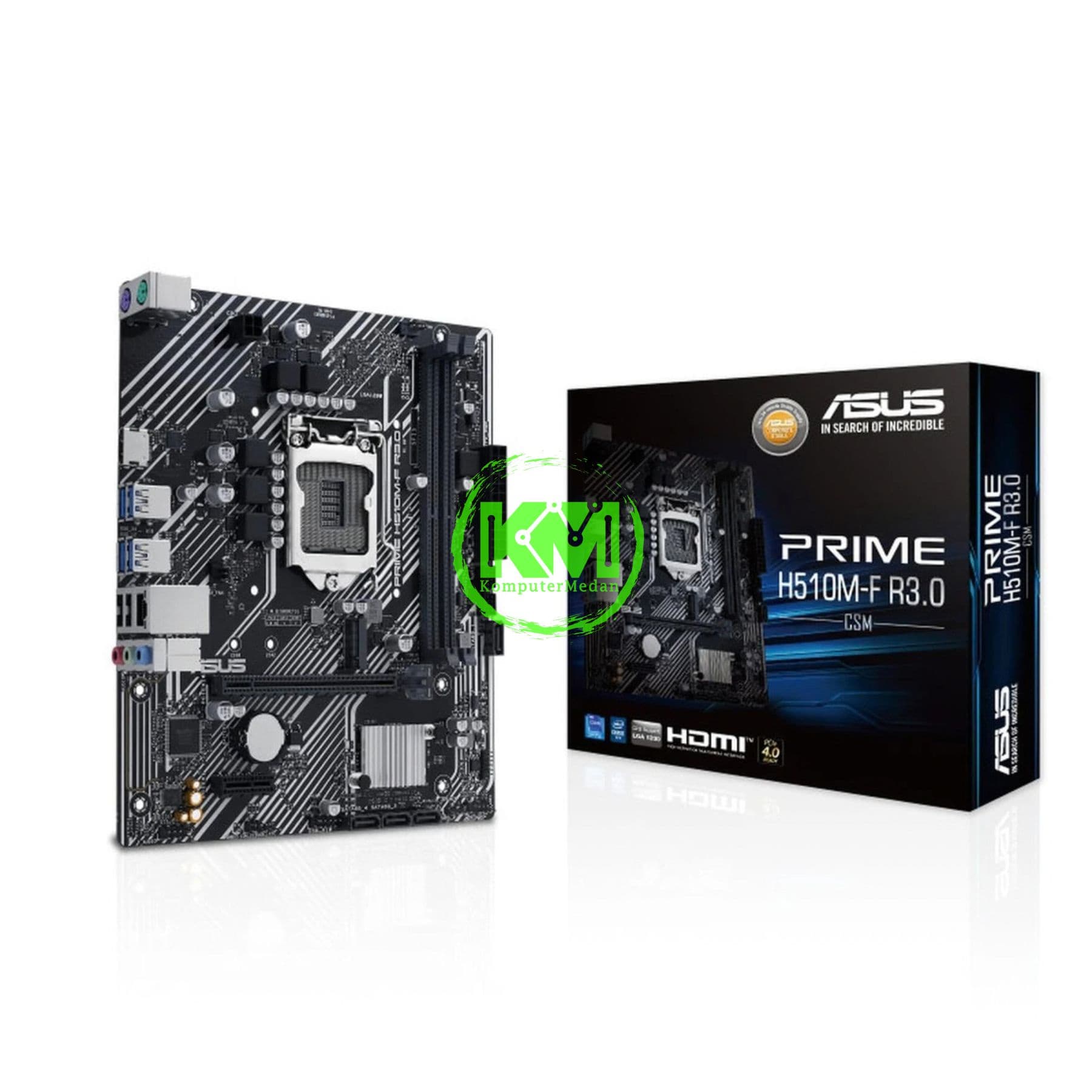 ASUS PRIME H510M-F + WINDOWS 11 HOME MOTHERBOARD - Image 1