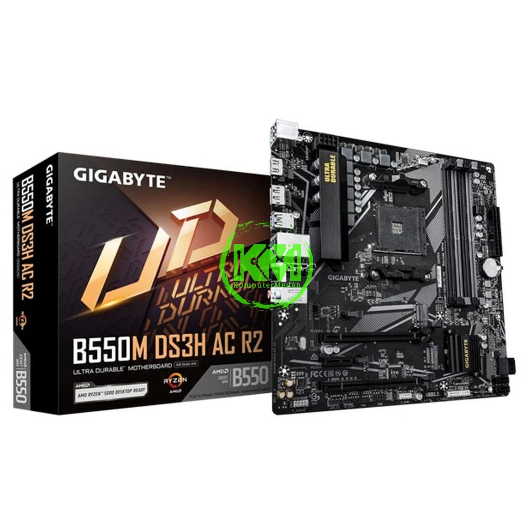 GIGABYTE B550M DS3H AC R2 WIFI MOTHERBOARD - Image 1