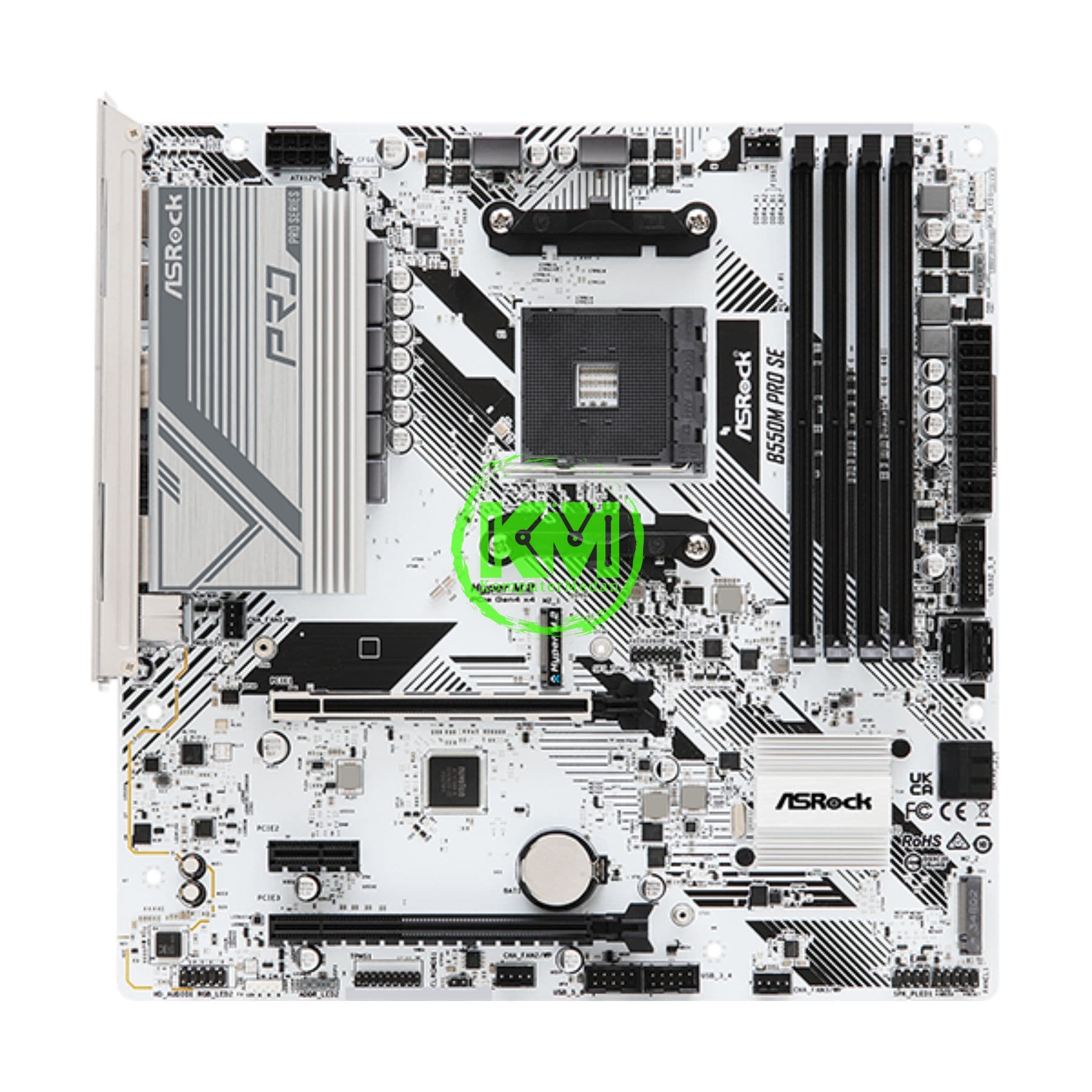 ASROCK B550M PRO SE WHITE MOTHERBOARD - Image 2