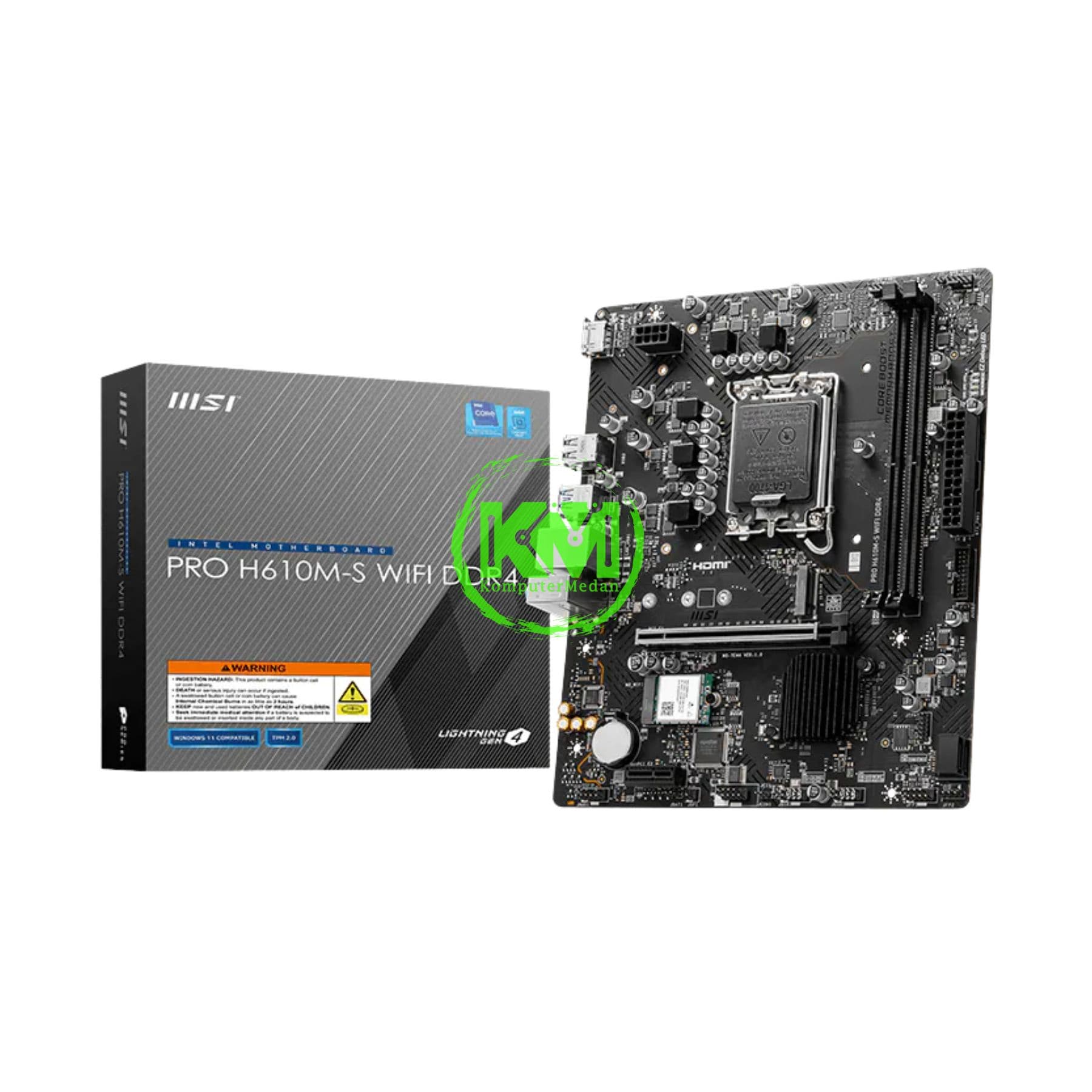 MSI PRO H610M-S WIFI DDR4 MOTHERBOARD