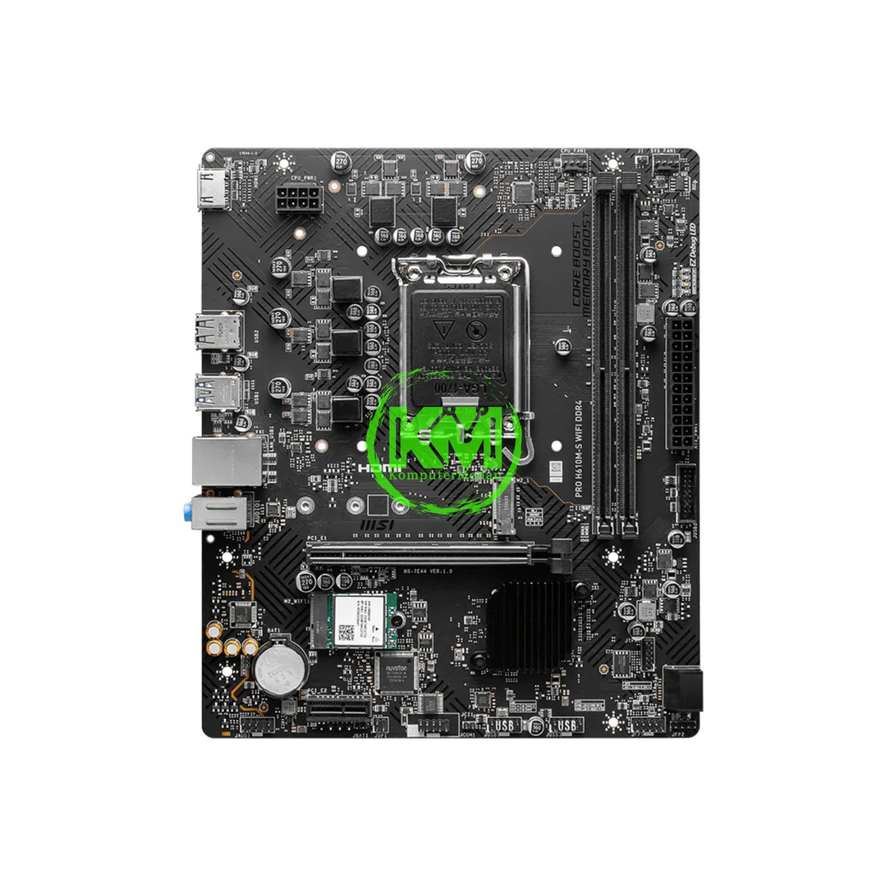 MSI PRO H610M-S WIFI DDR4 MOTHERBOARD - Image 2