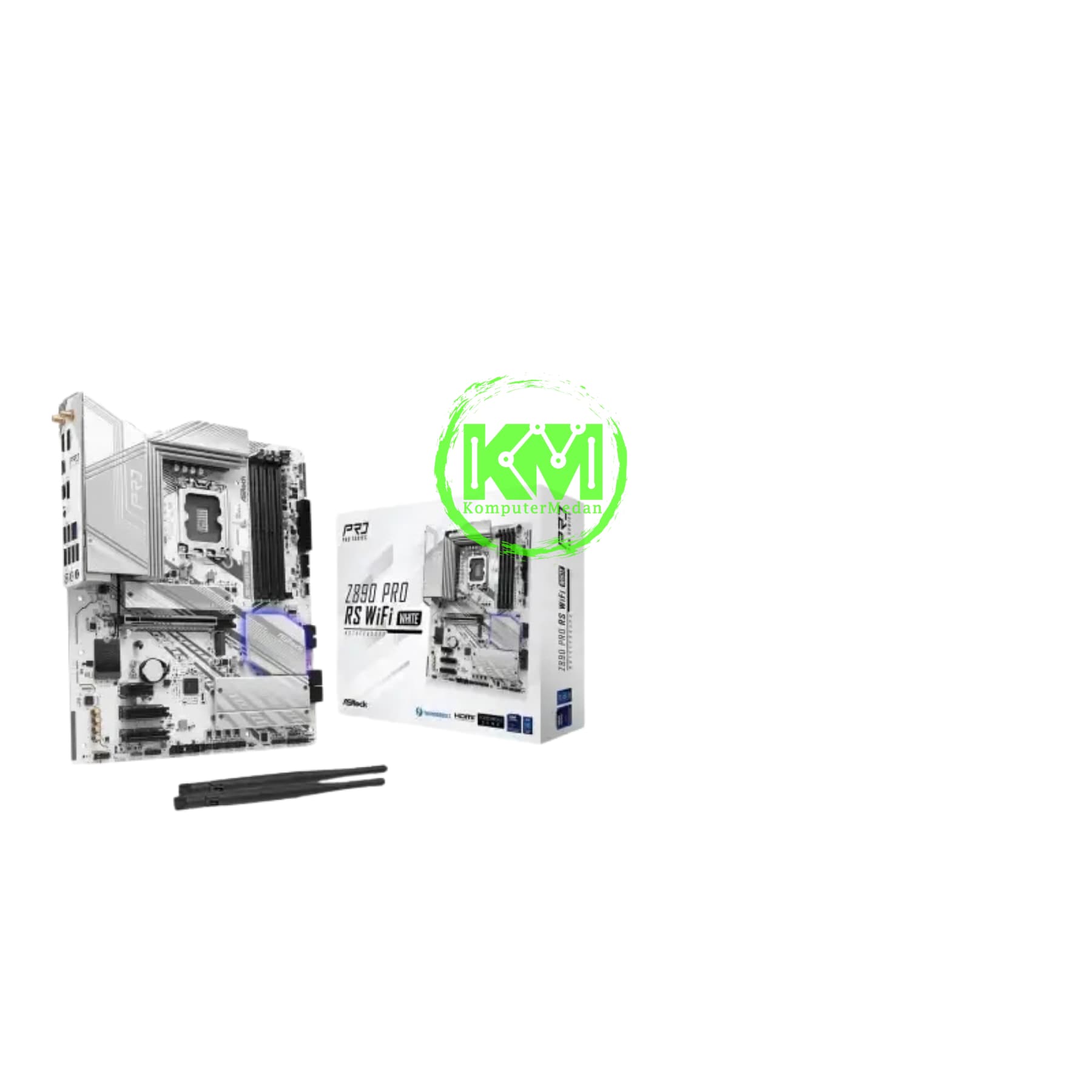 ASROCK Z890 PRO RS WF WHT MOTHERBOARD - Image 1