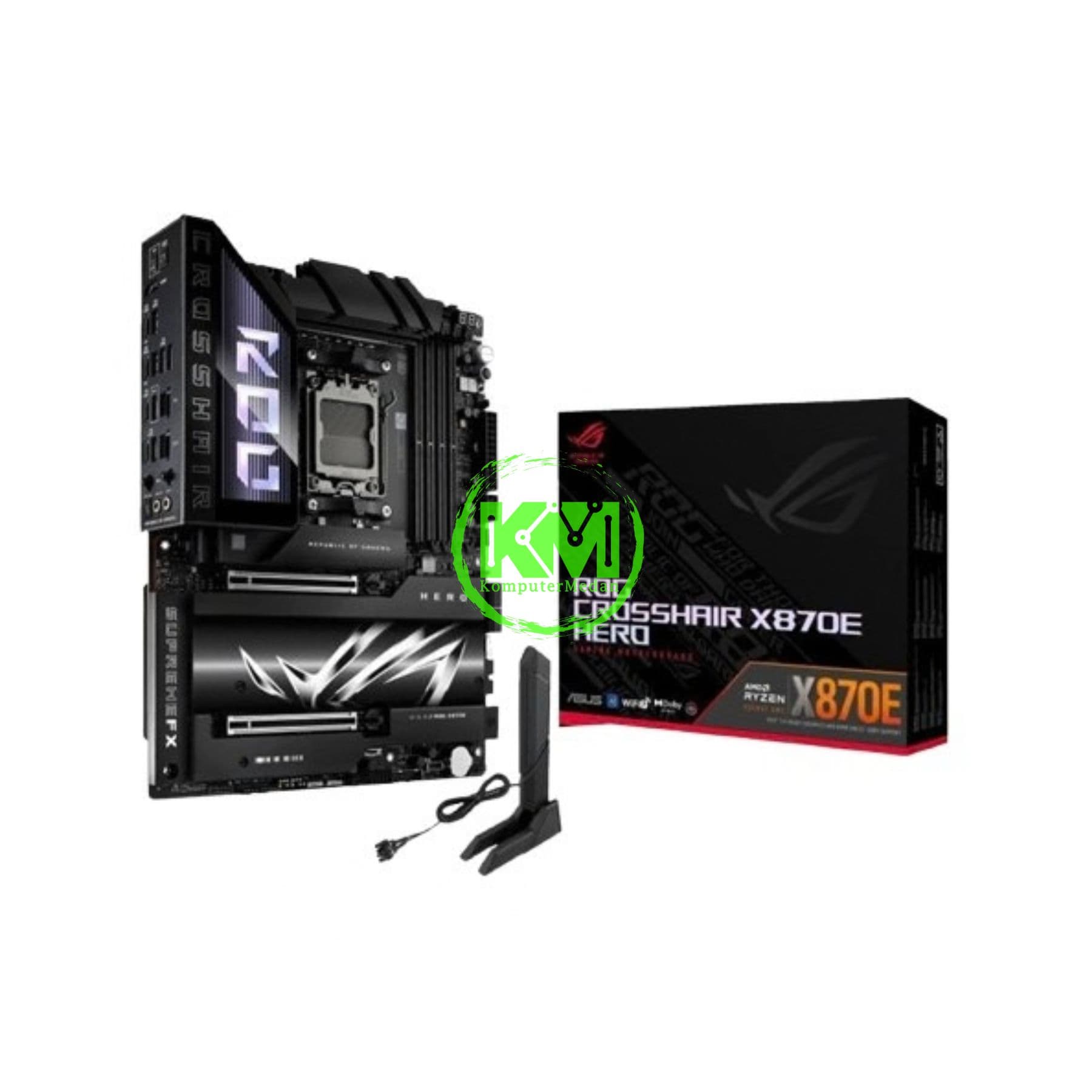 ASUS ROG CROSSHAIR X870E HERO MOTHERBOARD - Image 1