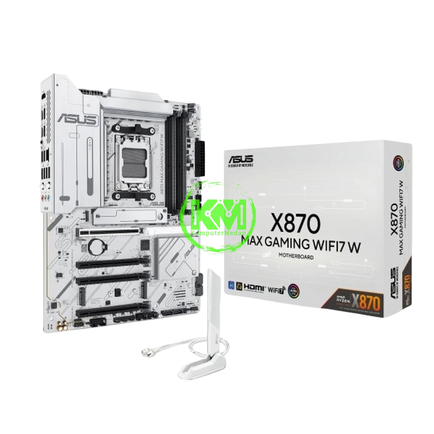 ASUS X870 MAX GAMING WIFI7 WHITE MOTHERBOARD
