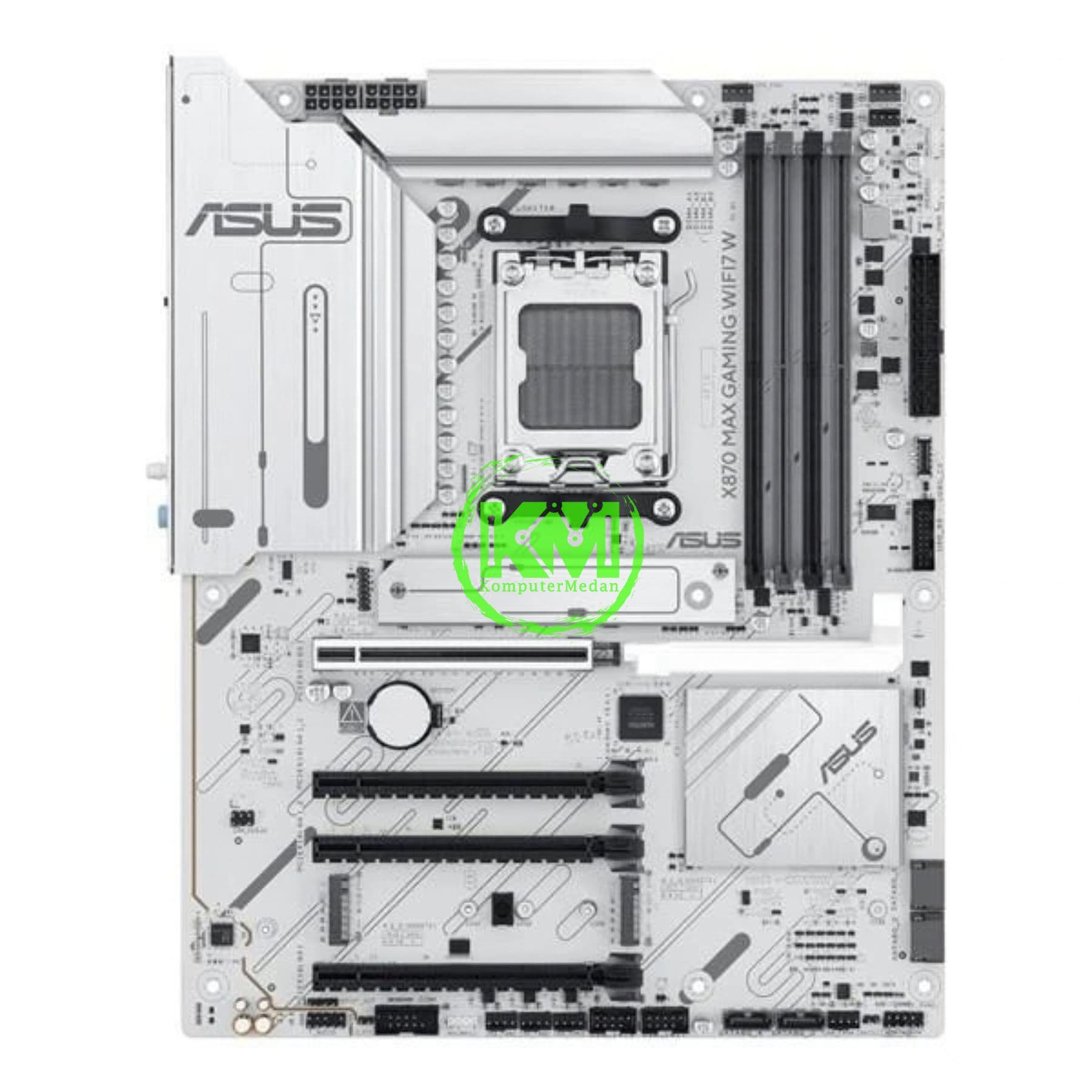ASUS X870 MAX GAMING WIFI7 WHITE MOTHERBOARD - Image 2