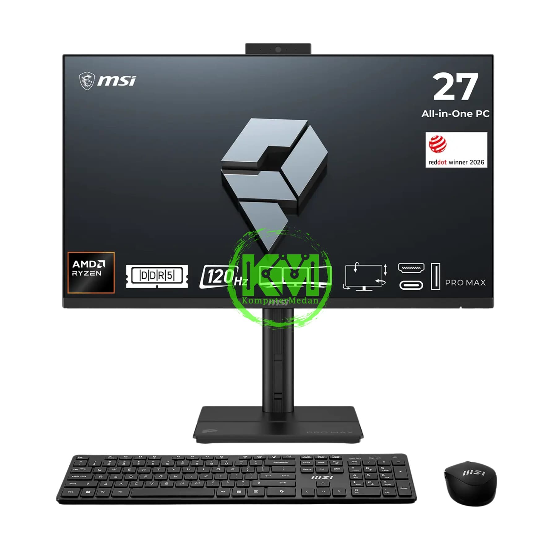 MSI AIO PRO MAX 27P AMD Ryzen™ 5 220/27" FHD/8GB RAM DDR5/512GB SSD M.2 - Image 1