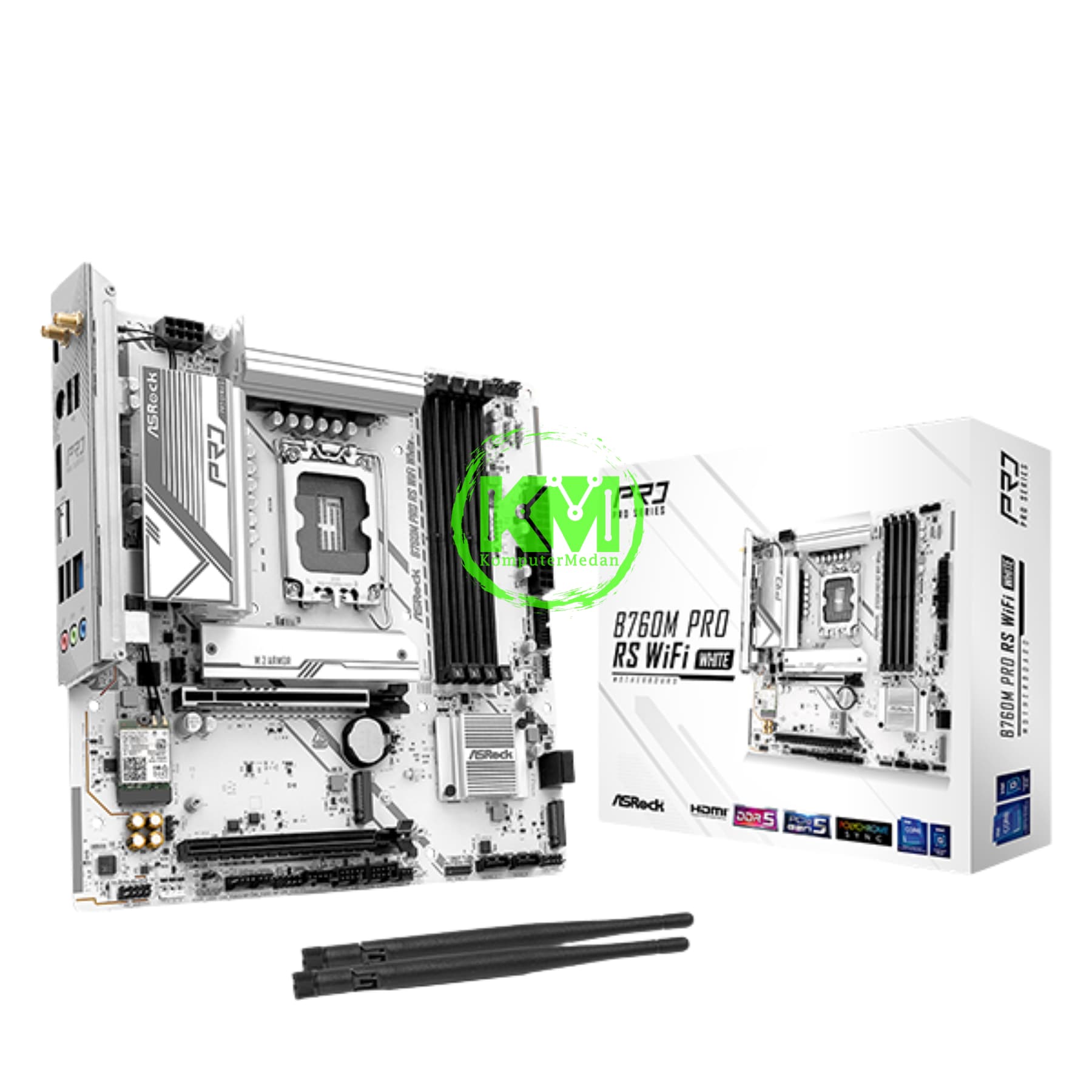 ASROCK B760M PRO RS WF WHT MOTHERBOARD - Image 2