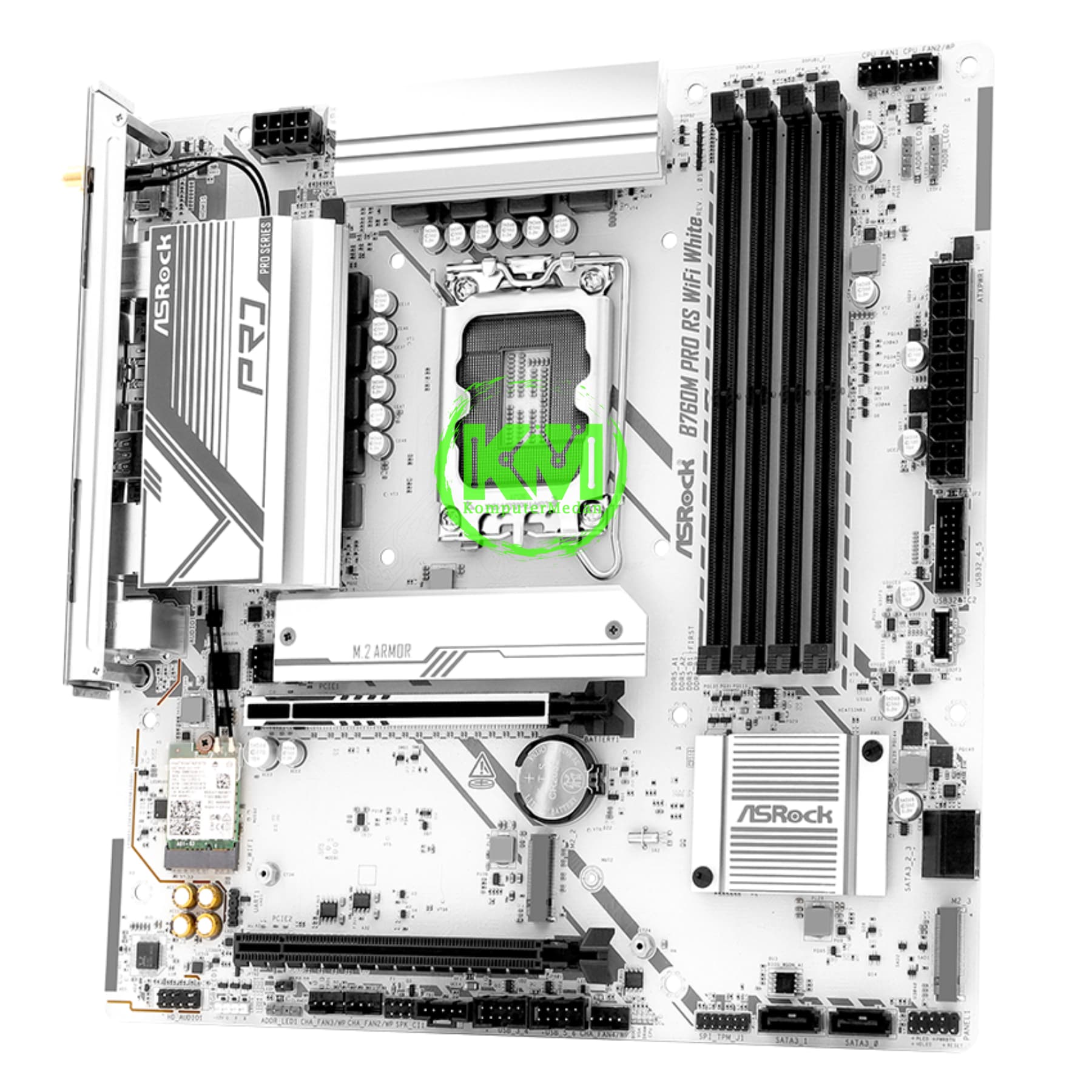 ASROCK B760M PRO RS WF WHT MOTHERBOARD - Image 1