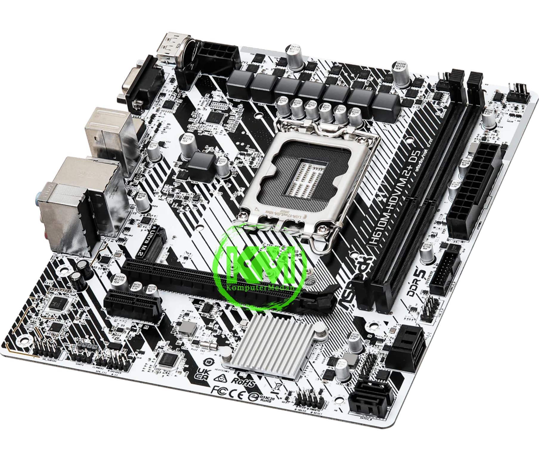 ASROCK H610M-HDV/M.2 D5 MOTHERBOARD - Image 5