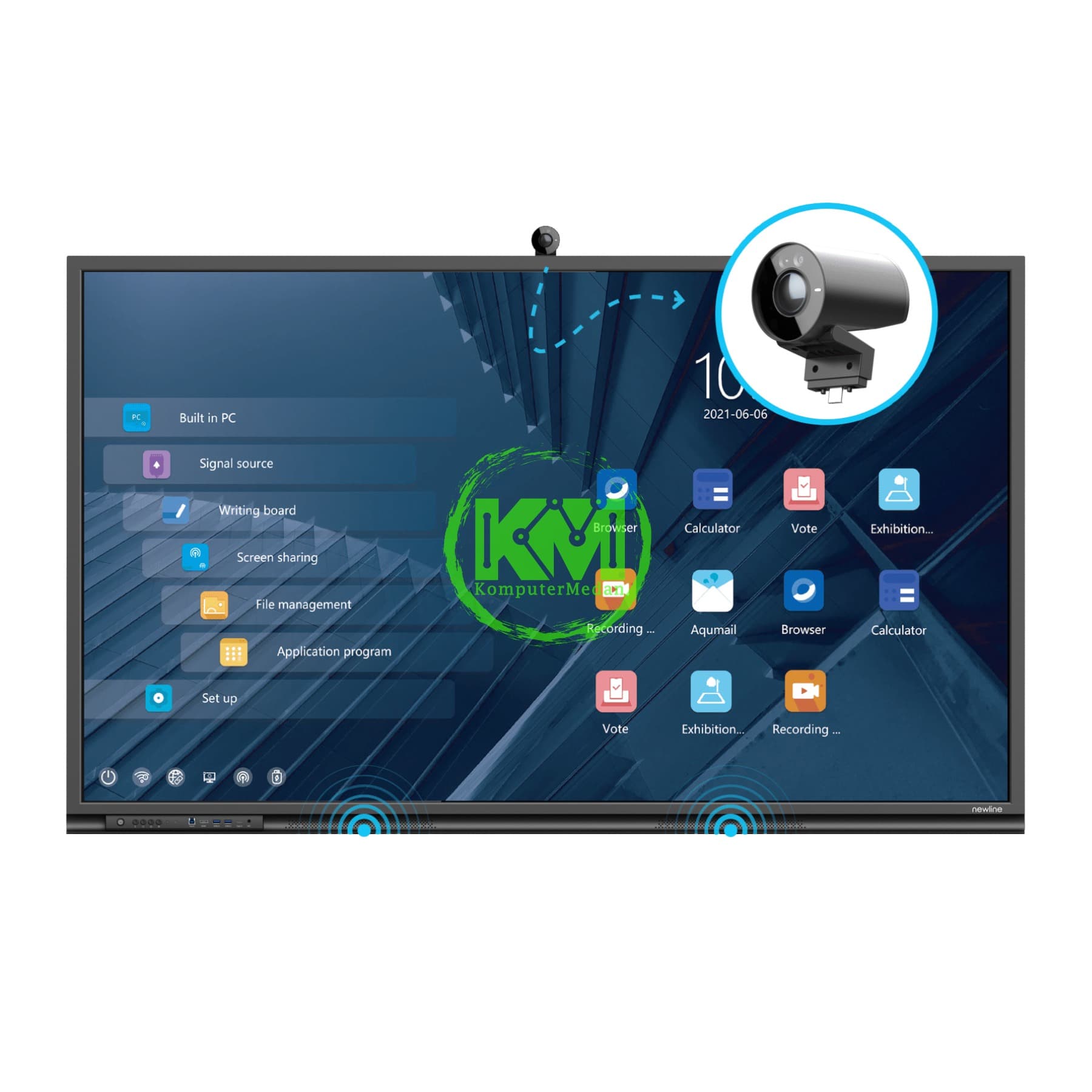 NEWLINE TT-7522SM 1.650 x 928 mm IFP 75" 4K INTERACTIVE PANEL - Image 3