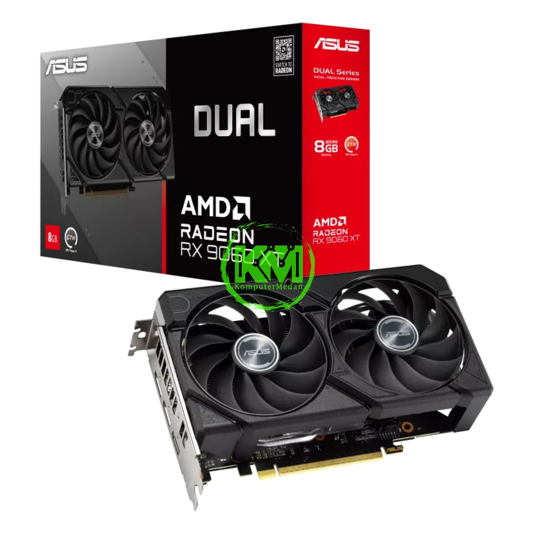 ASUS DUAL RX 9060 XT 8GB GAMING OC VGA - Image 1