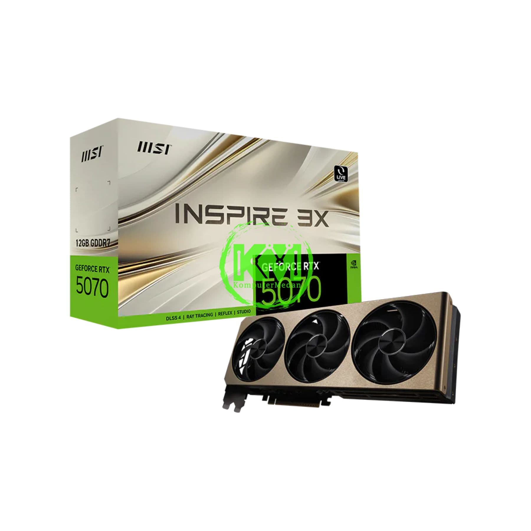 MSI INSPIRE 3X RTX 5070 12GB OC VGA