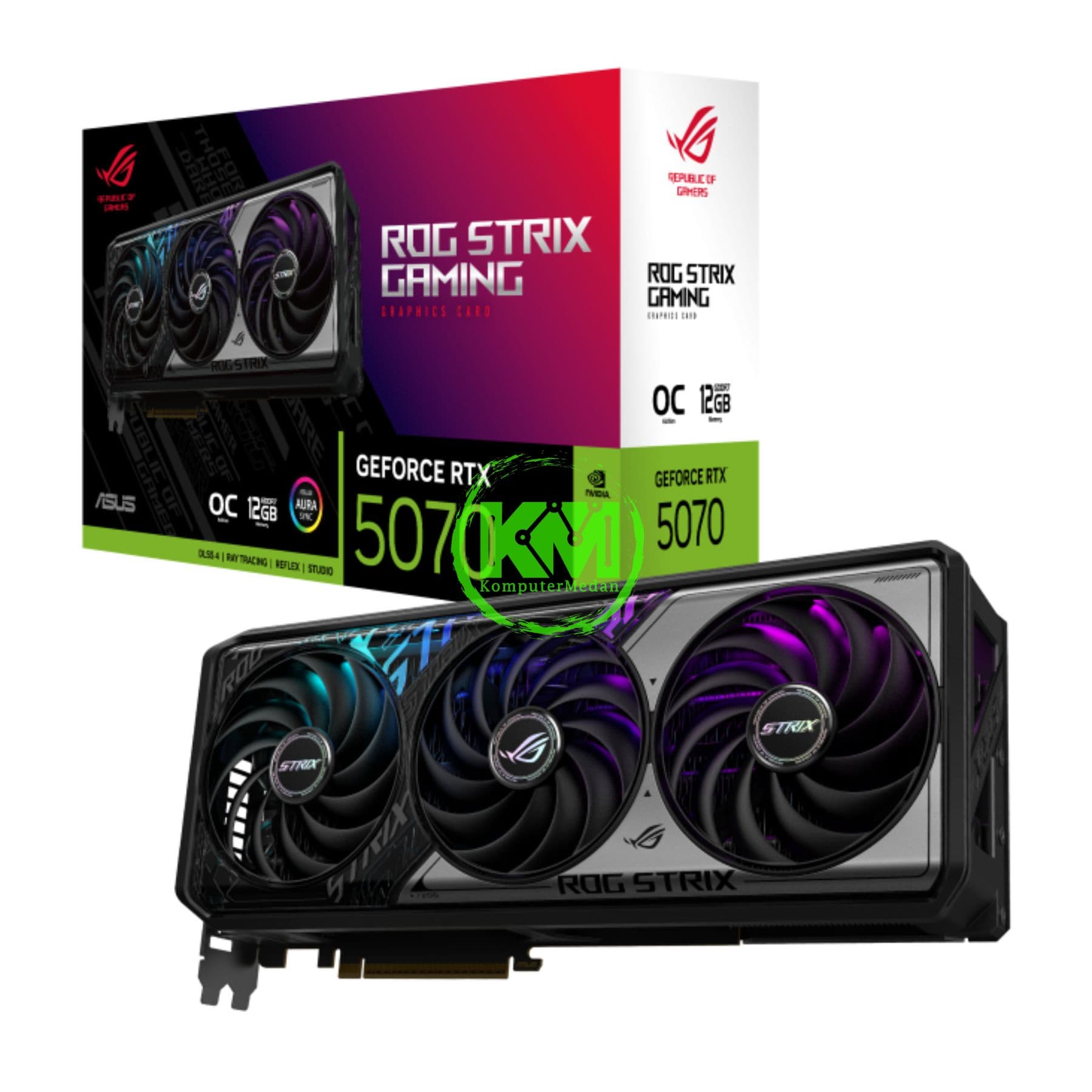 ASUS ROG STRIX RTX 5070 12GB GAMING OC VGA - Image 1