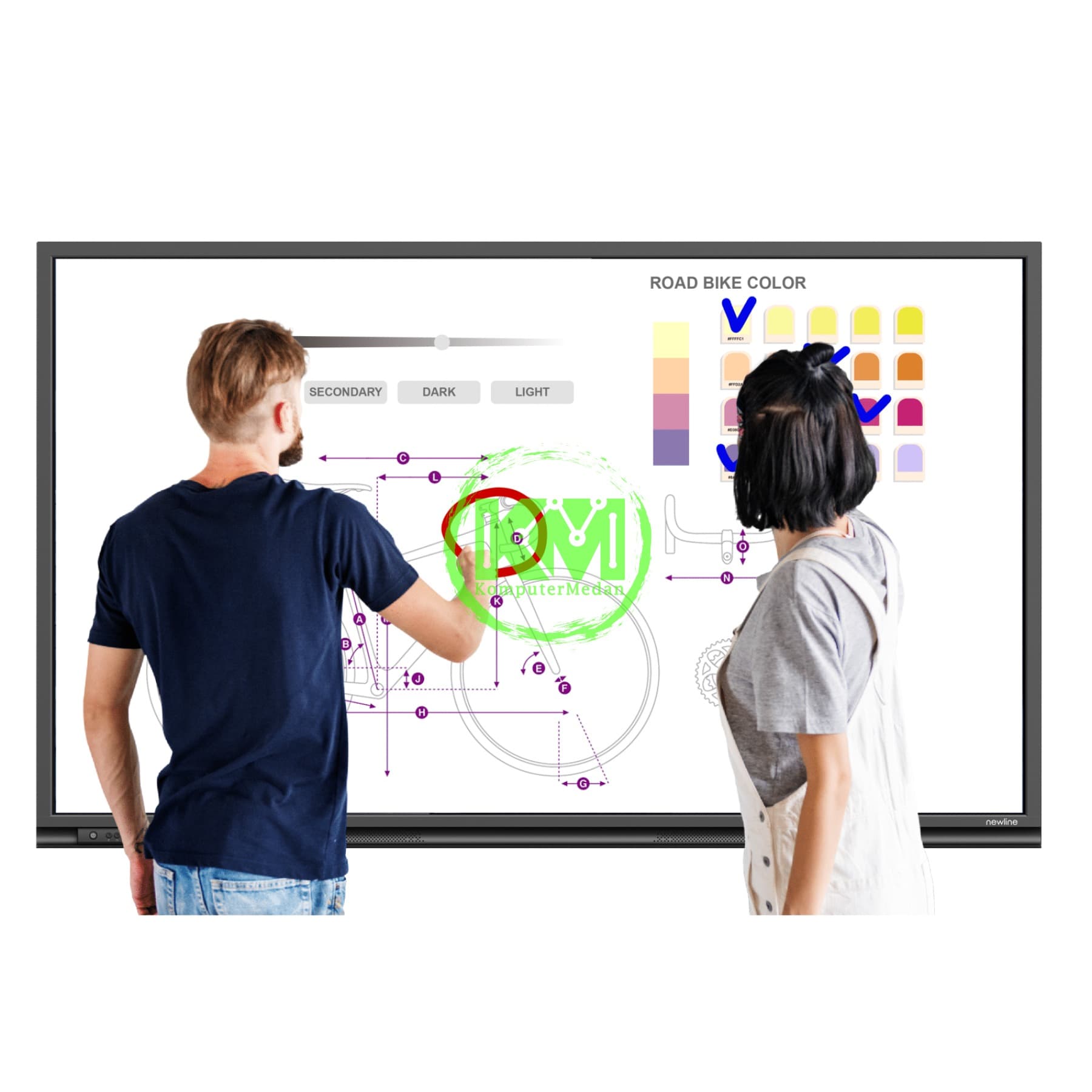 NEWLINE TT-8622SM 1.895 x 1.066 mm IFP 86" 4K INTERACTIVE PANEL - Image 4