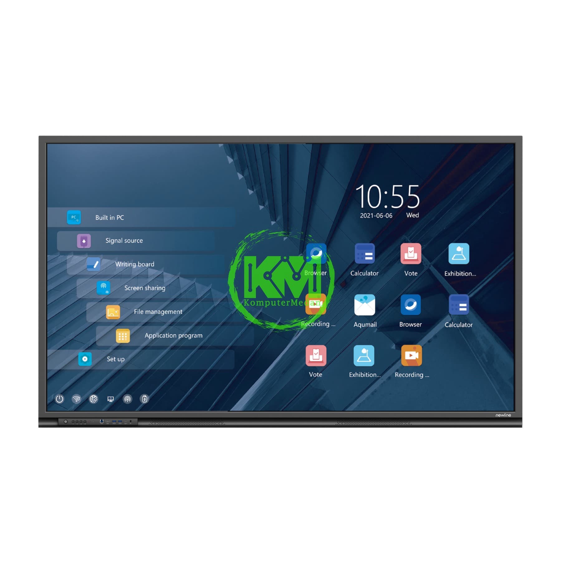 NEWLINE TT-7522SM 1.650 x 928 mm IFP 75" 4K INTERACTIVE PANEL - Image 1