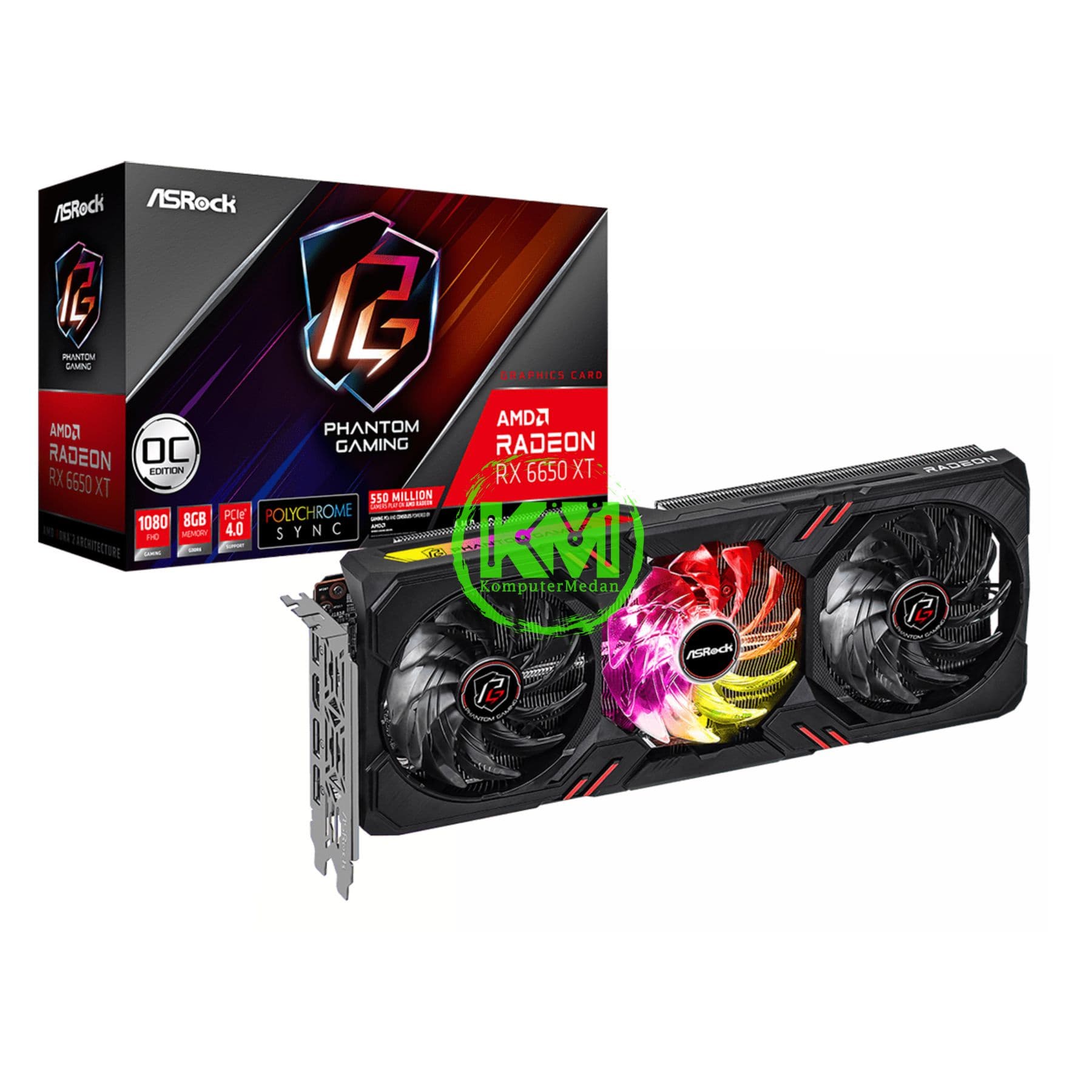 ASROCK RX6650XT PHANTOM GAMING D 8GB VGA