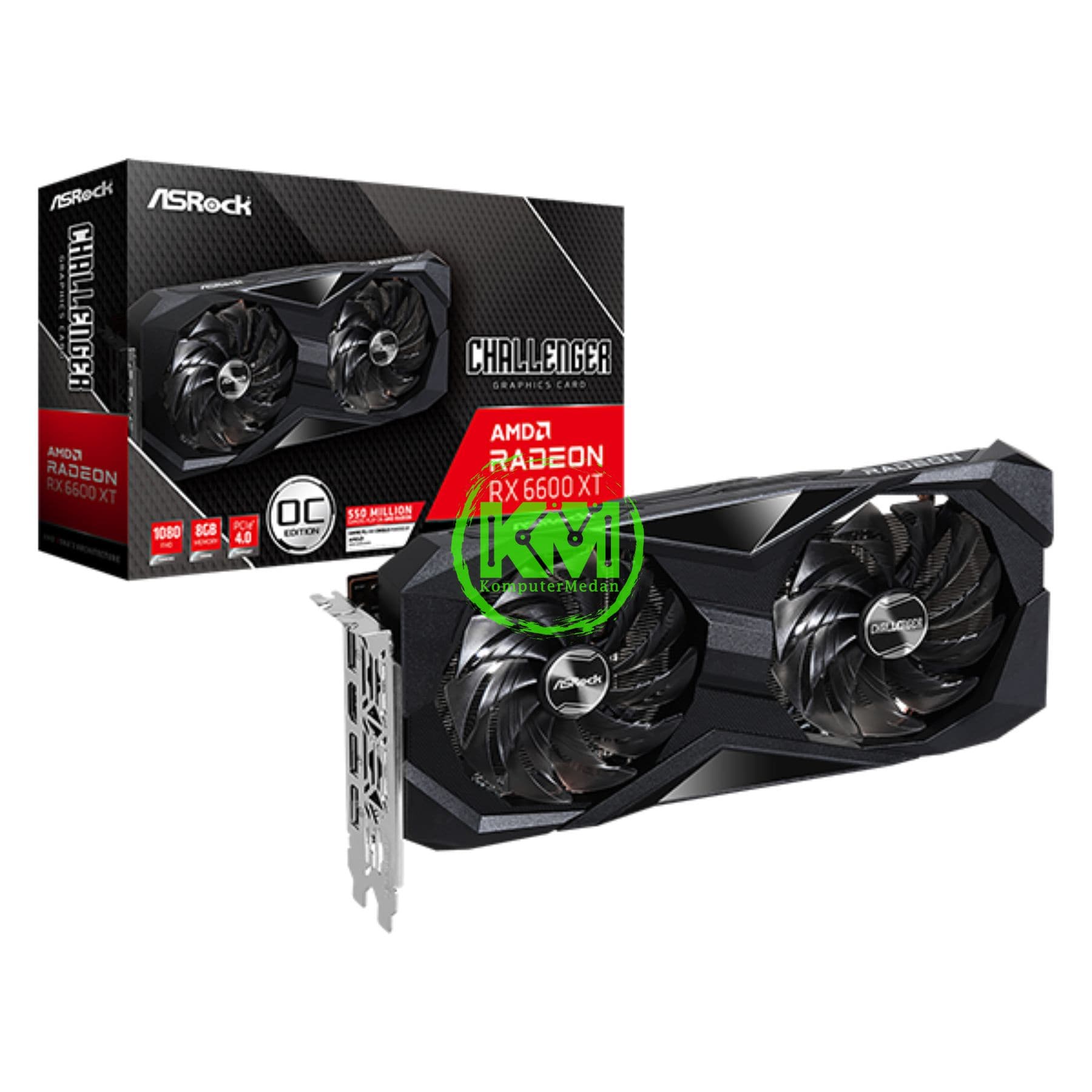 ASROCK RX6600XT CHALLENGER D 8GB VGA - Image 1
