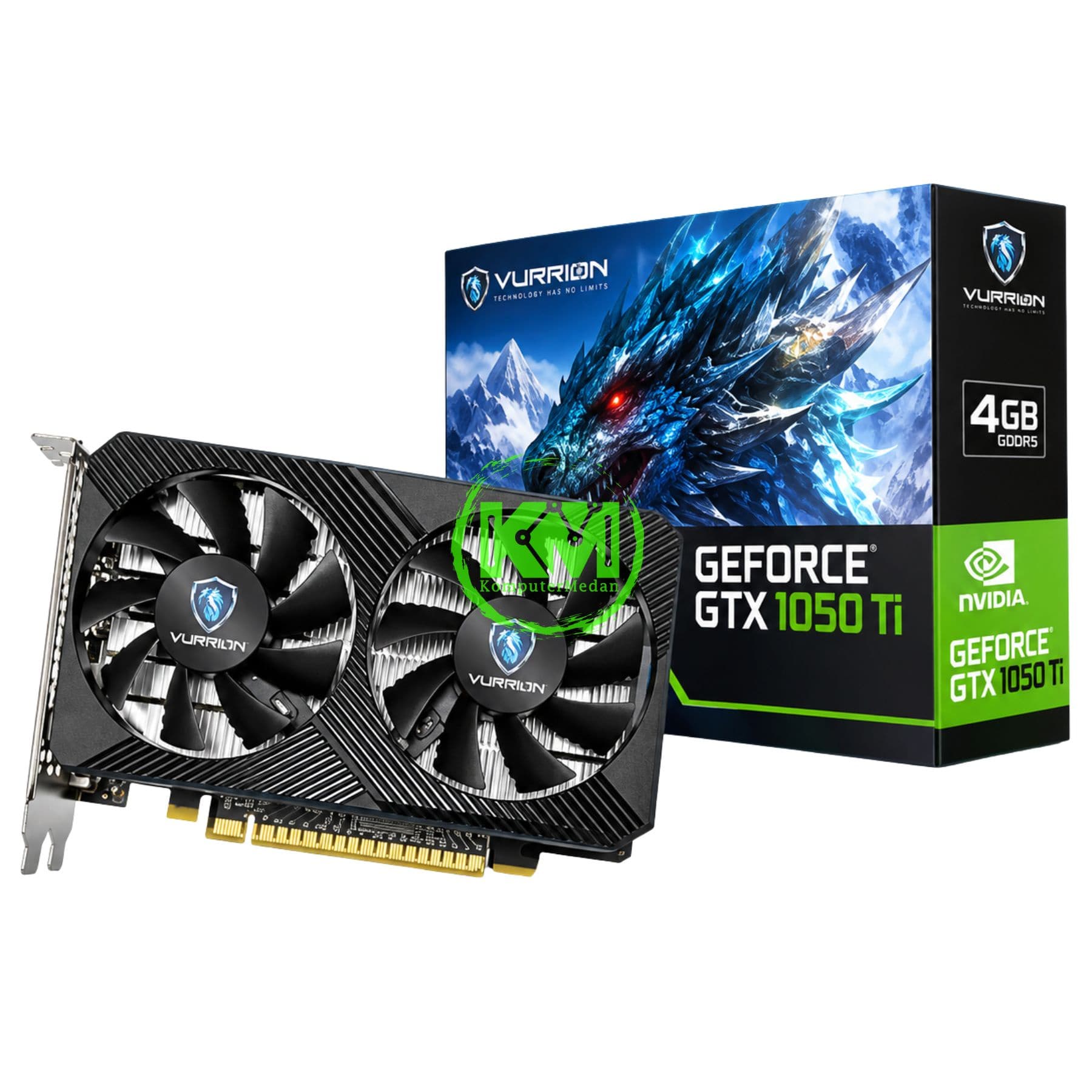VURRION GTX 1050 TI 4GB GDDR5 BLACK VGA - NP