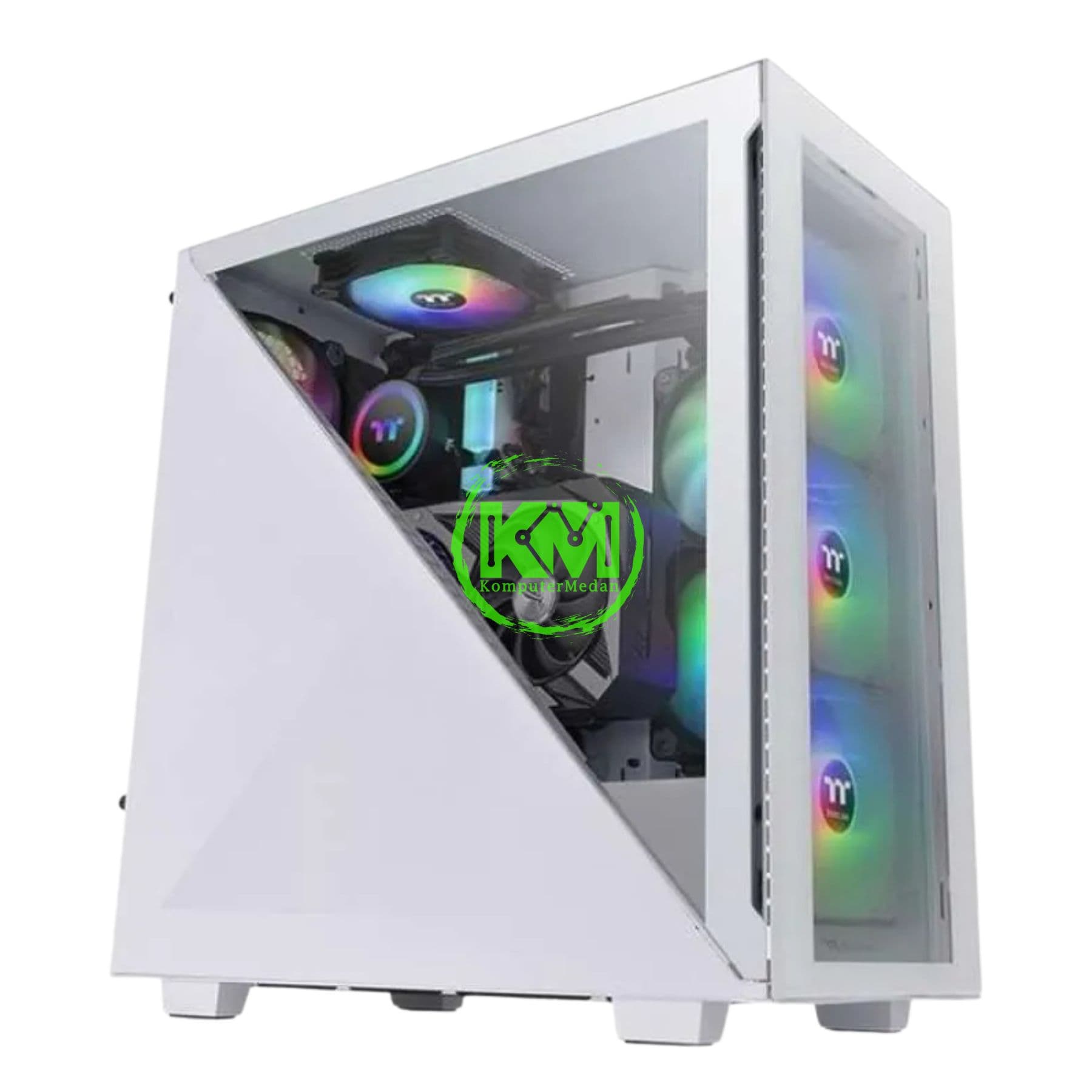 THERMALTAKE DIVIDER 300 TG ARGB SNOW GAMING CASING
