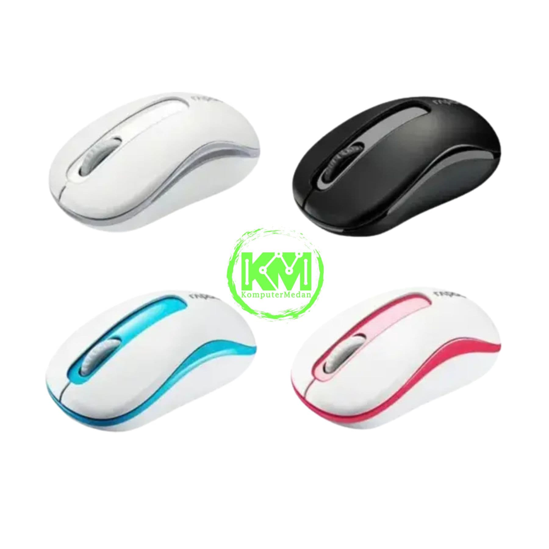 RAPOO WIRELESS M10 PLUS MOUSE (BLACK/WHITE/RED/WHITE-BLUE/WHITE-RED)