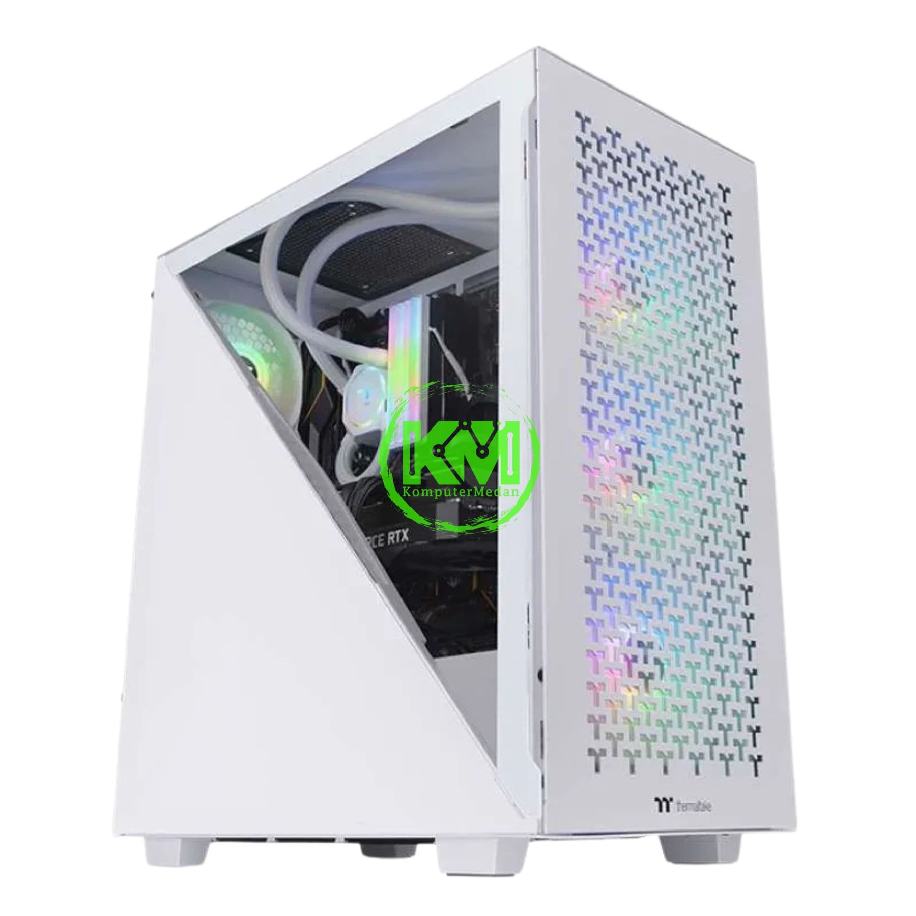 THERMALTAKE DIVIDER 300 TG AIR ARGB SNOW GAMING CASING - Image 1