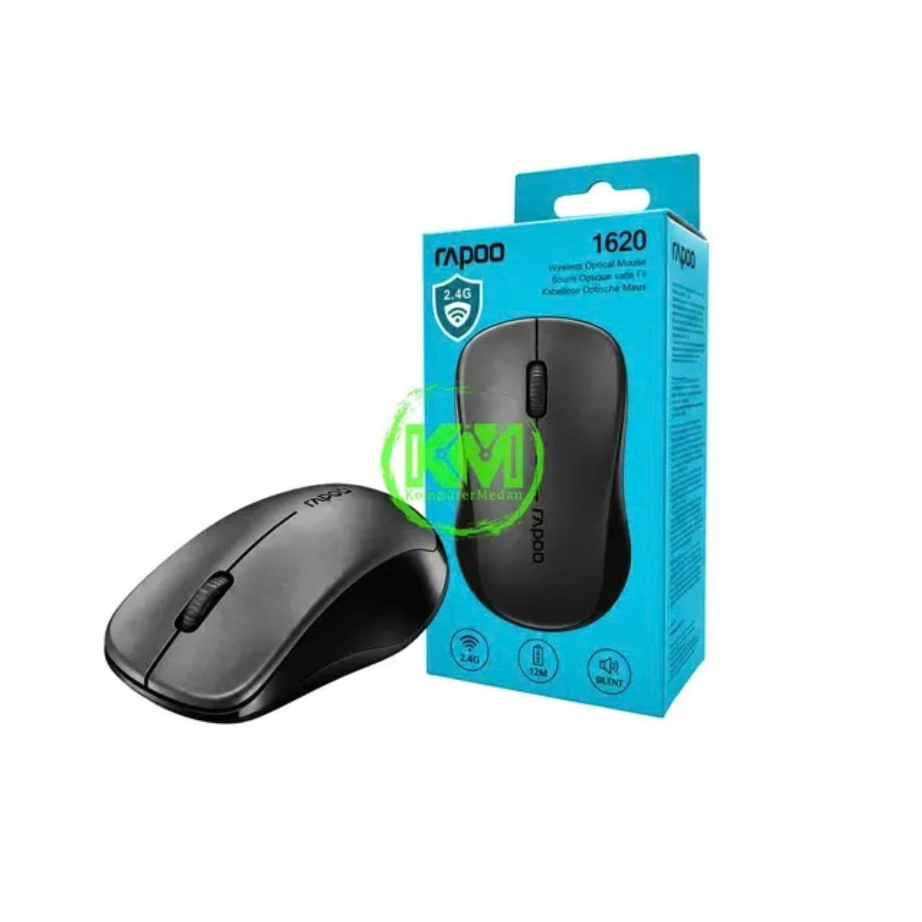 RAPOO WIRELESS 1620 MOUSE (BLACK)