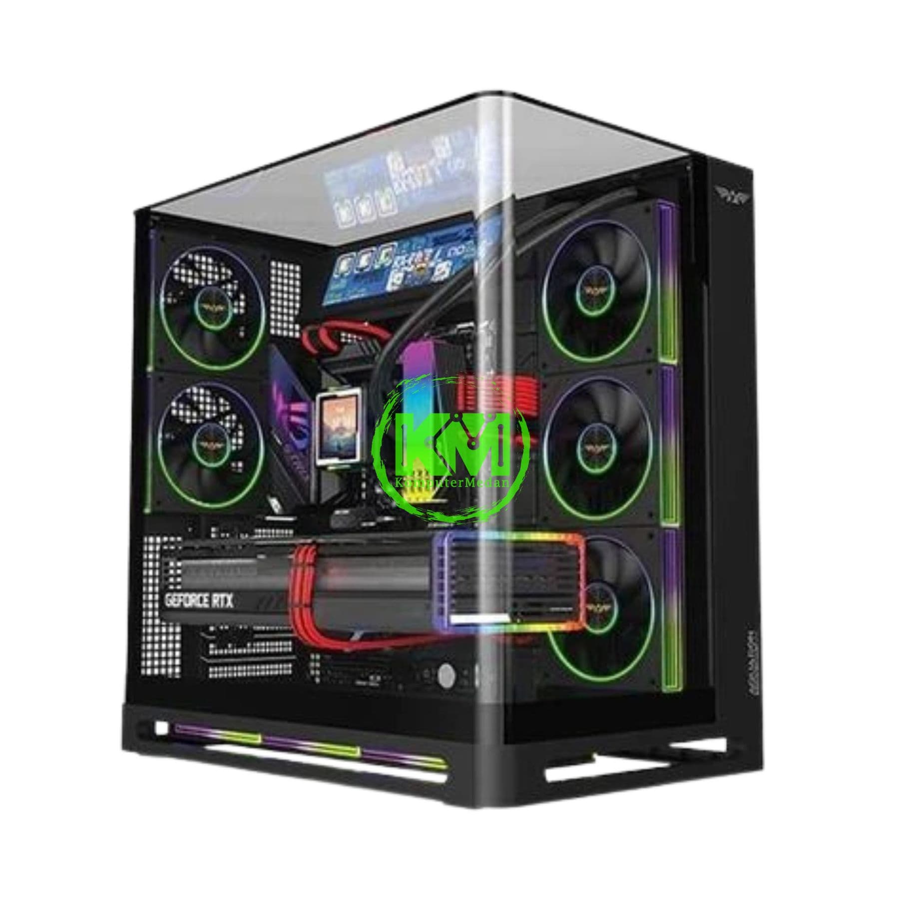 ARMAGGEDDON AQUARON X-CURVE VISION 8 ARGB BLACK CASING
