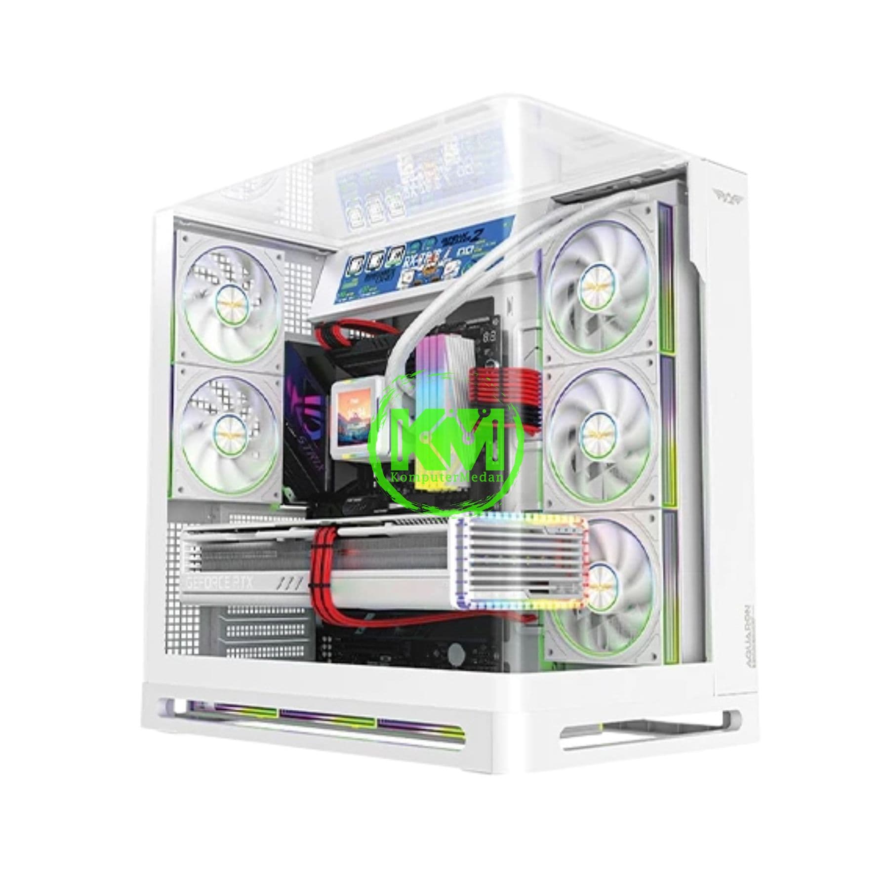 ARMAGGEDDON AQUARON X-CURVE VISION 8 ARGB WHITE CASING