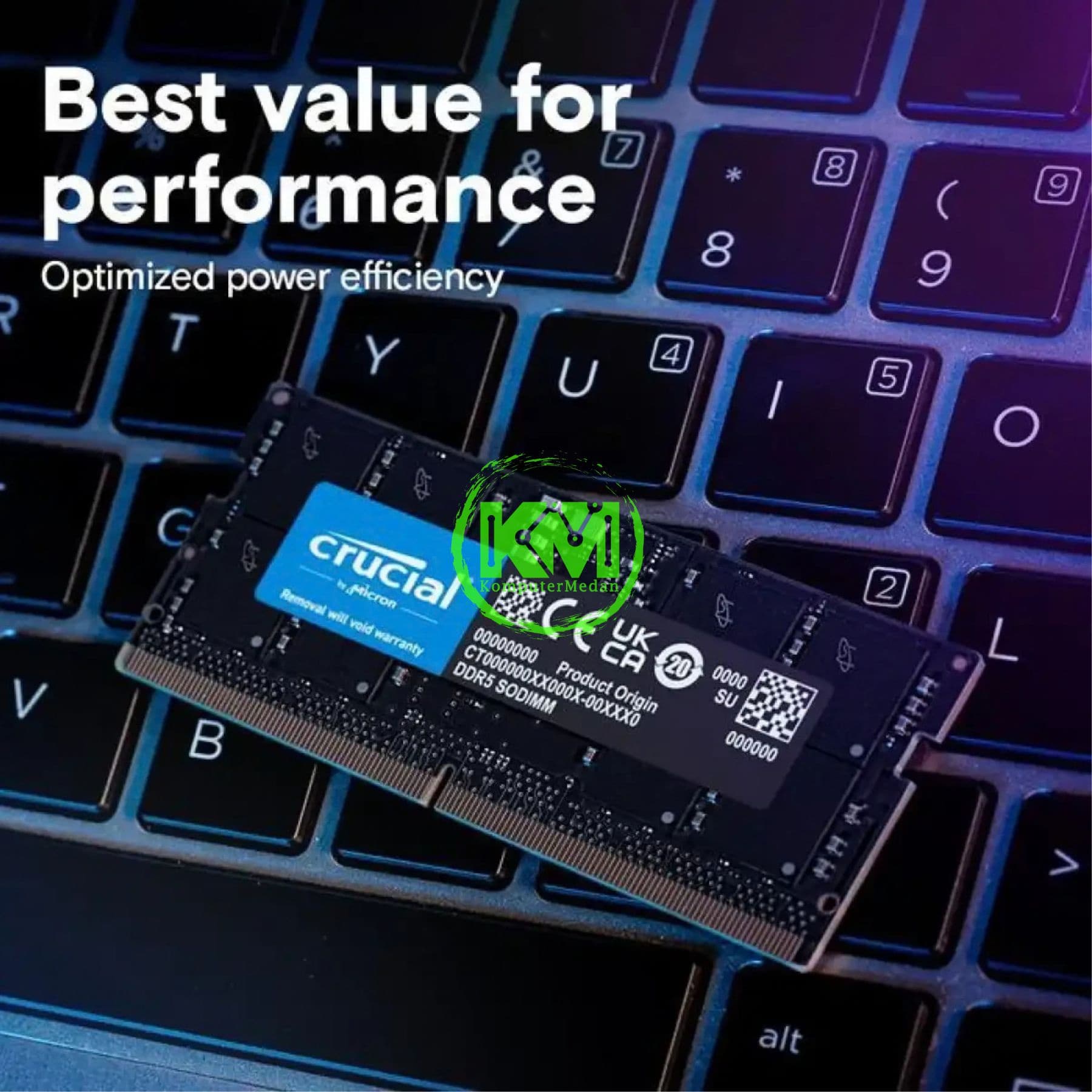 CRUCIAL SODIMM DDR5 16GB 5600MHZ CL46 - Image 2