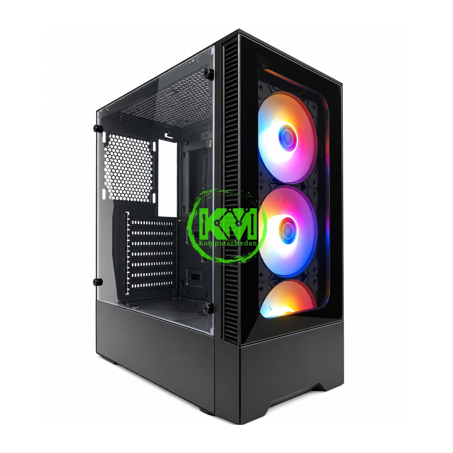 VURRION VIRTUE VR37 BLACK GAMING CASE - Image 1