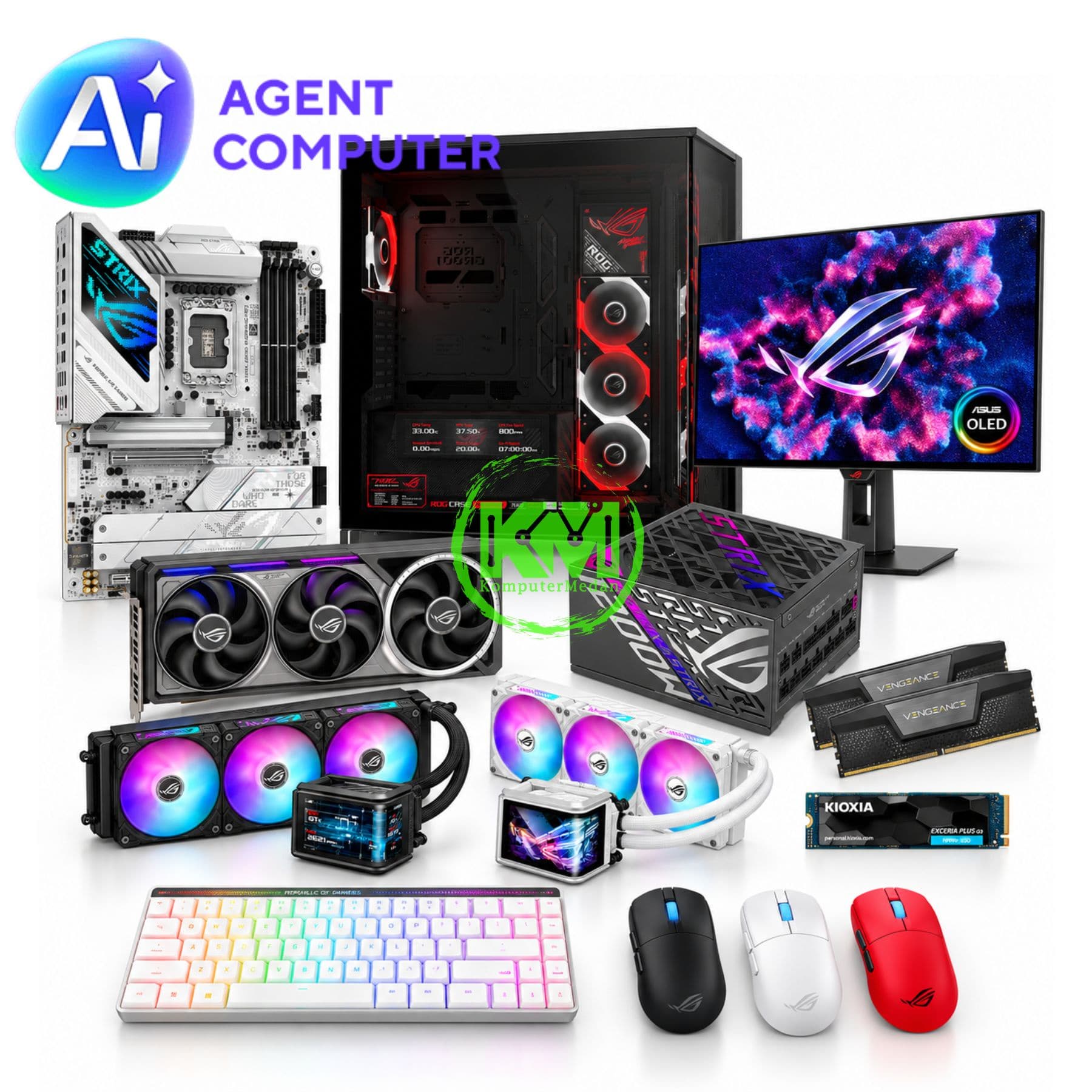 KOMED PC FORGE - AGENT COMPUTER - POWERED BY ASUS - Image 1