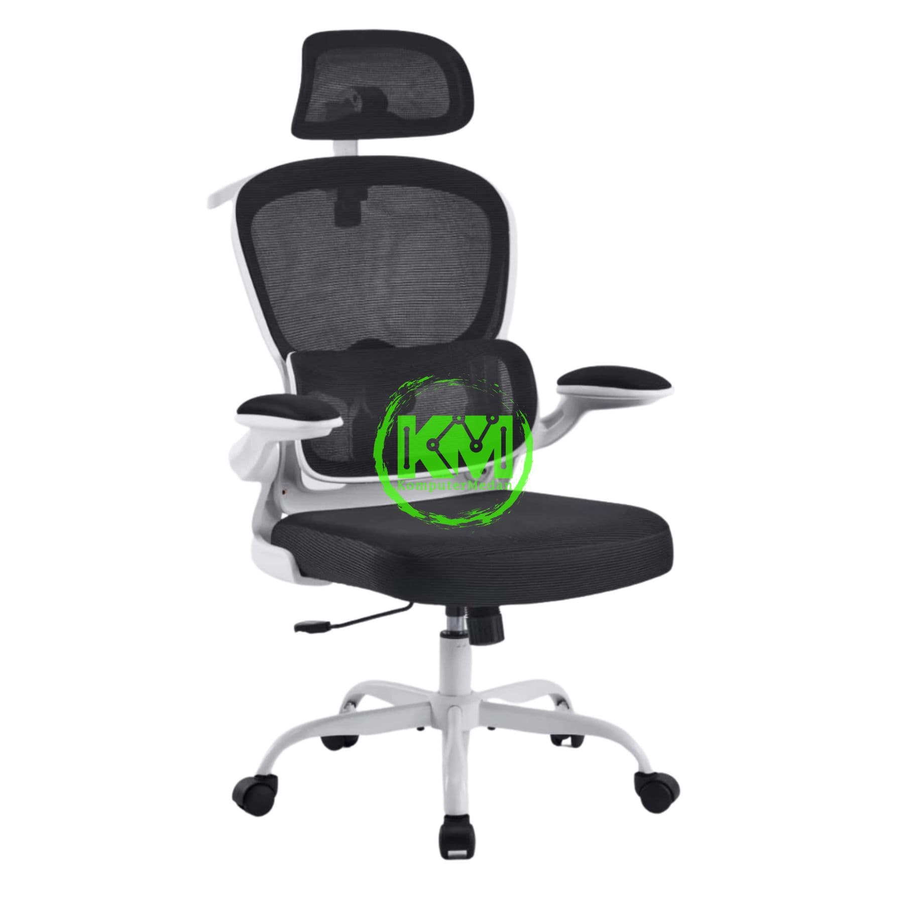 REXUS ERGONOMIC NC2 V.2 BLACK & WHITE OFFICE CHAIR - Image 6