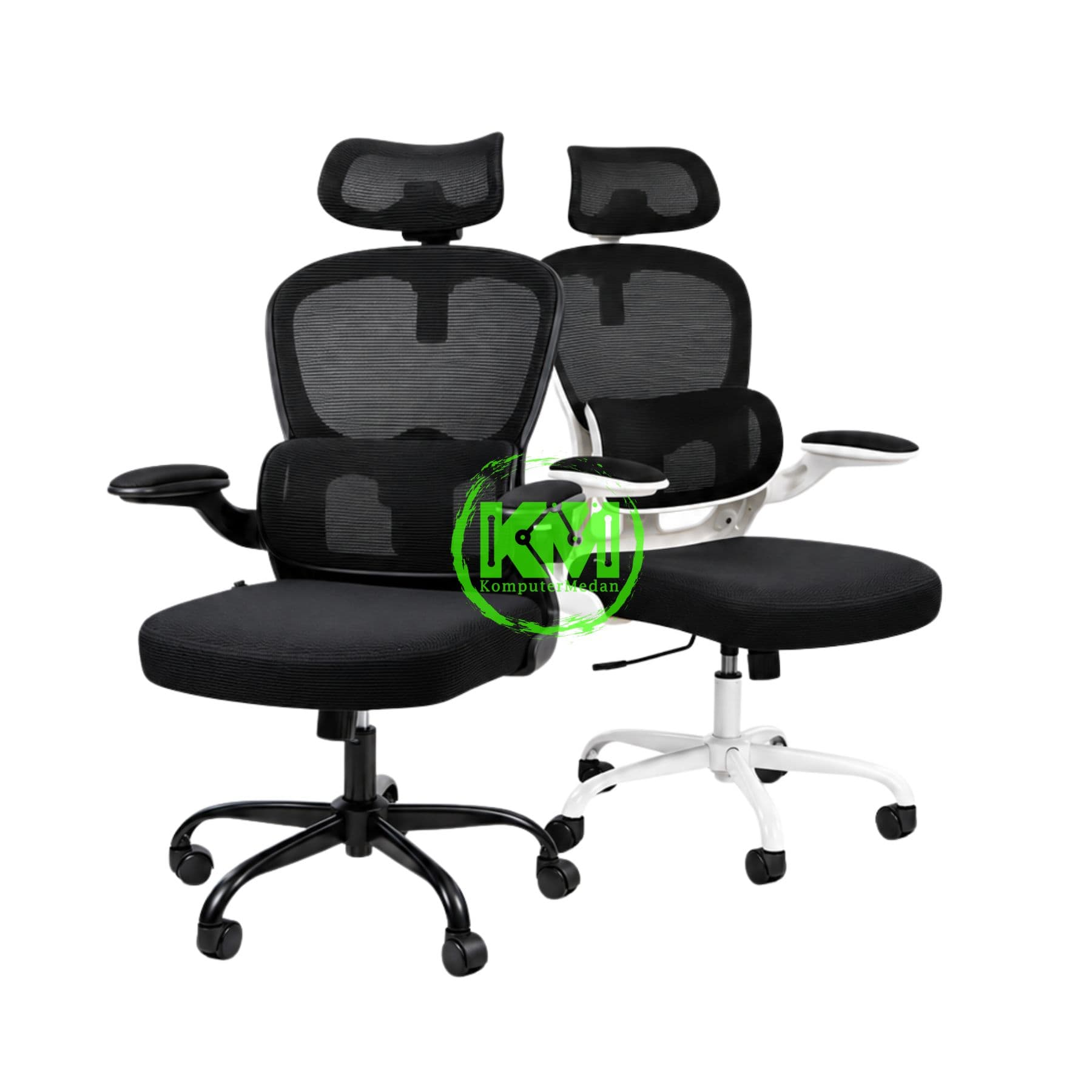 REXUS ERGONOMIC NC2 V.2 BLACK & WHITE OFFICE CHAIR