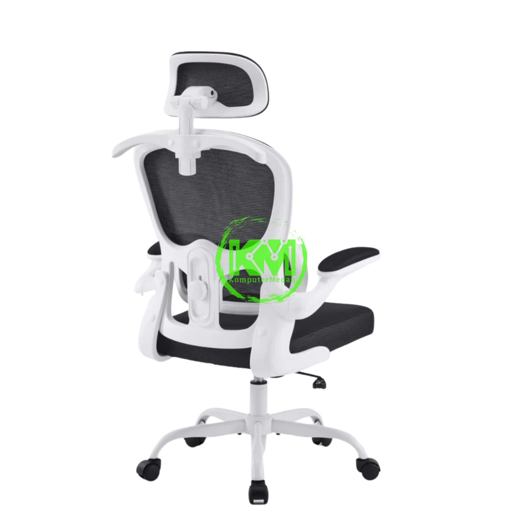 REXUS ERGONOMIC NC2 V.2 BLACK & WHITE OFFICE CHAIR - Image 7