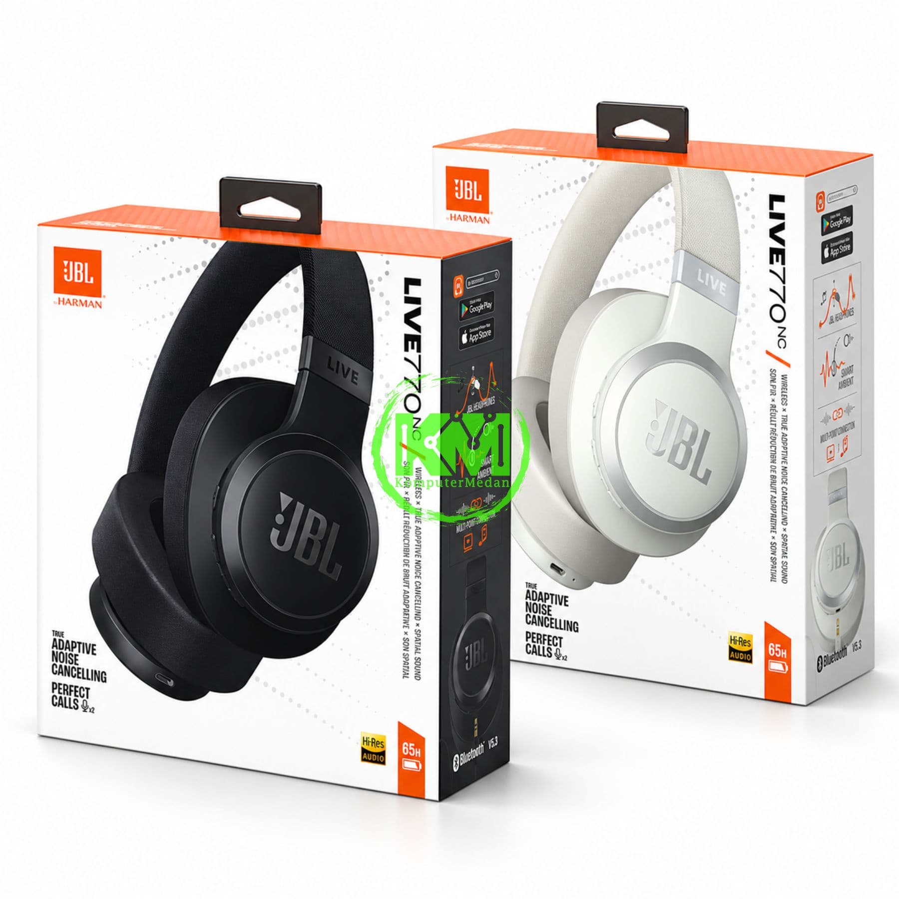 JBL LIVE 770 NC HEADPHONE ON-EAR NIRKABEL