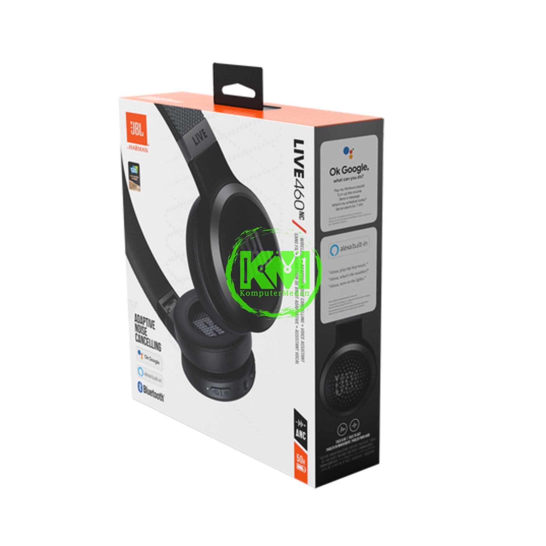 JBL LIVE 460 NC HEADPHONE ON-EAR NIRKABEL - Image 1