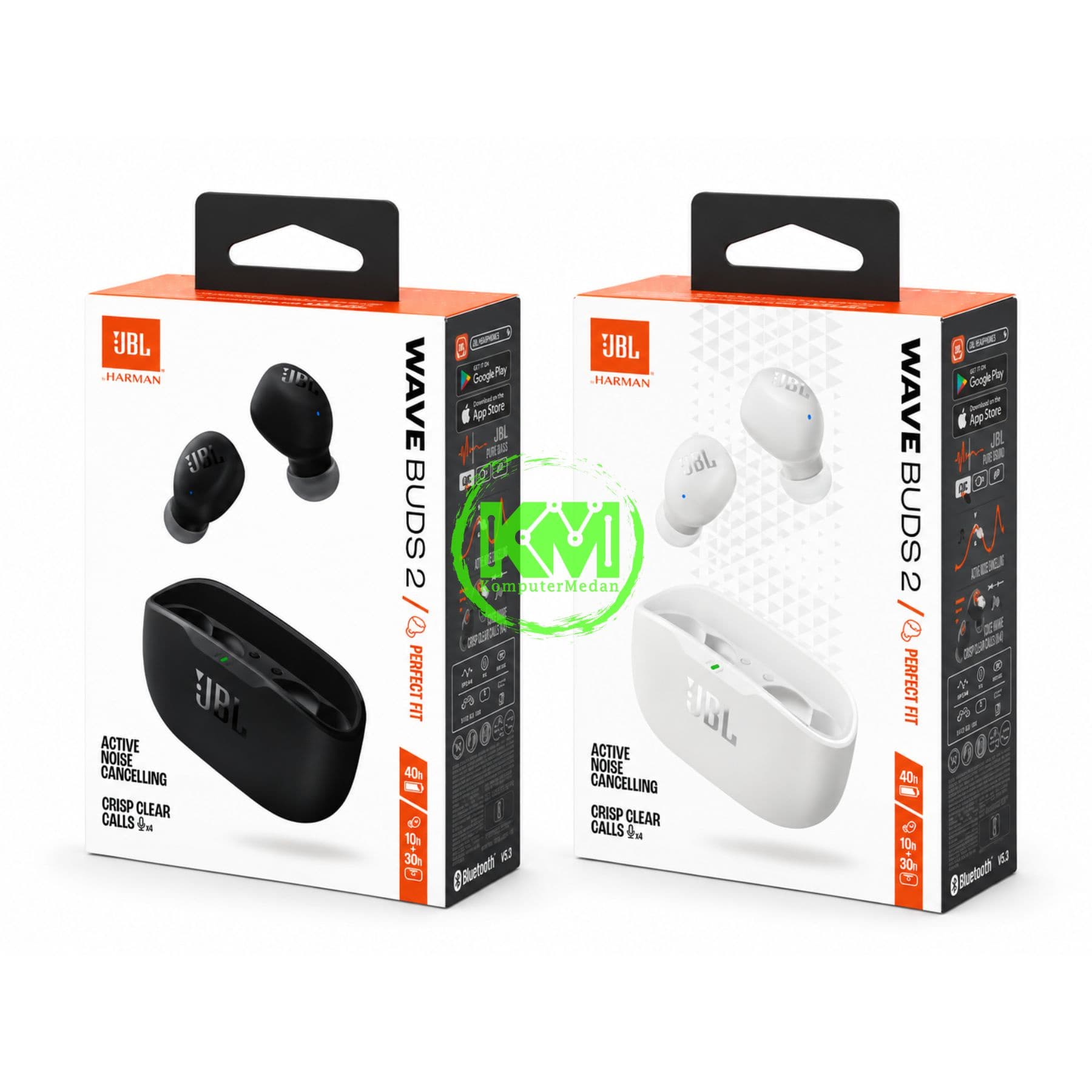 JBL WAVE BUDS 2 TRUE WIRELESS NOISE CANCELLING EARBUDS - Image 1