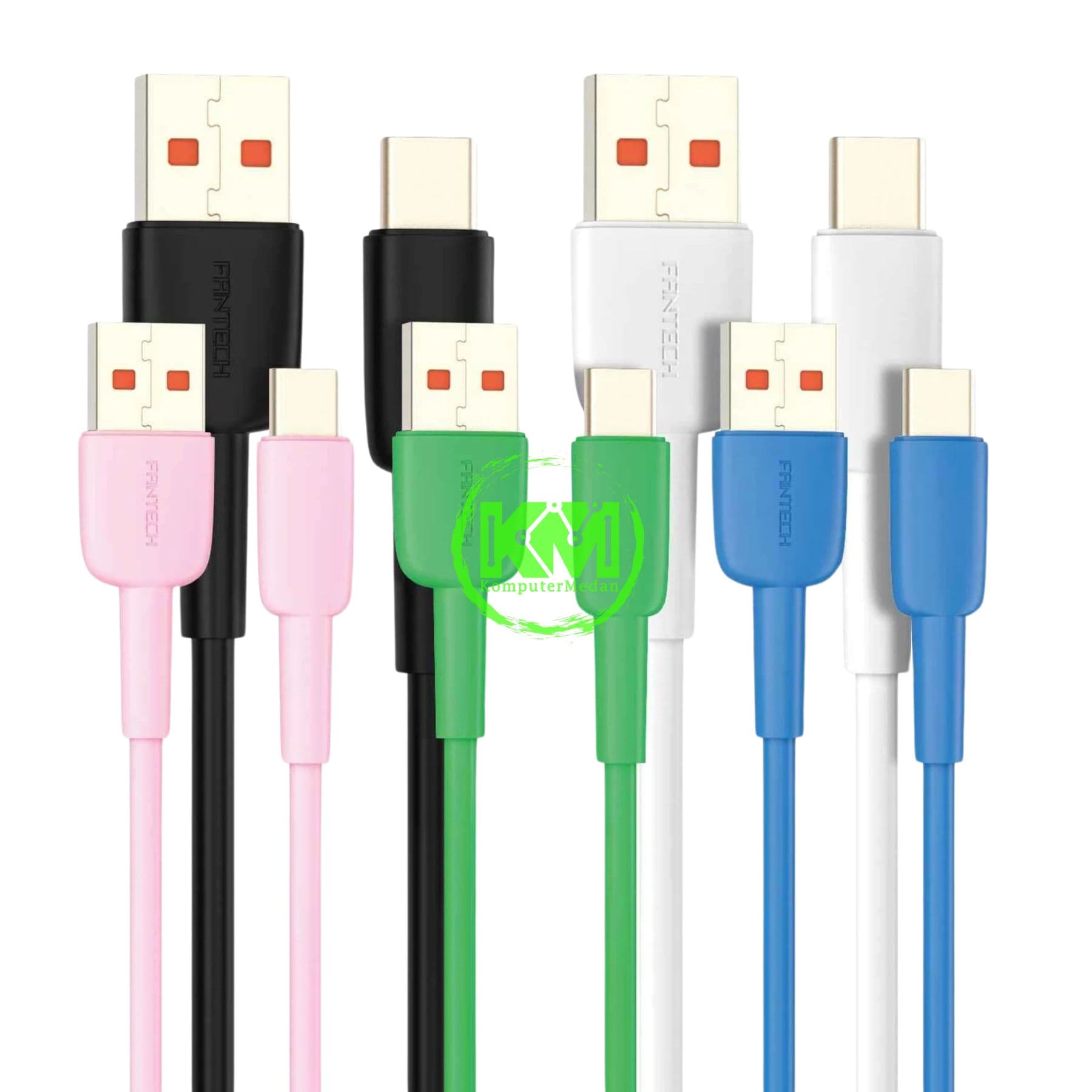 FANTECH DURALINK KCT1201 CABLE - BLACK, BLUE, GREEN, PINK & WHITE - Image 1