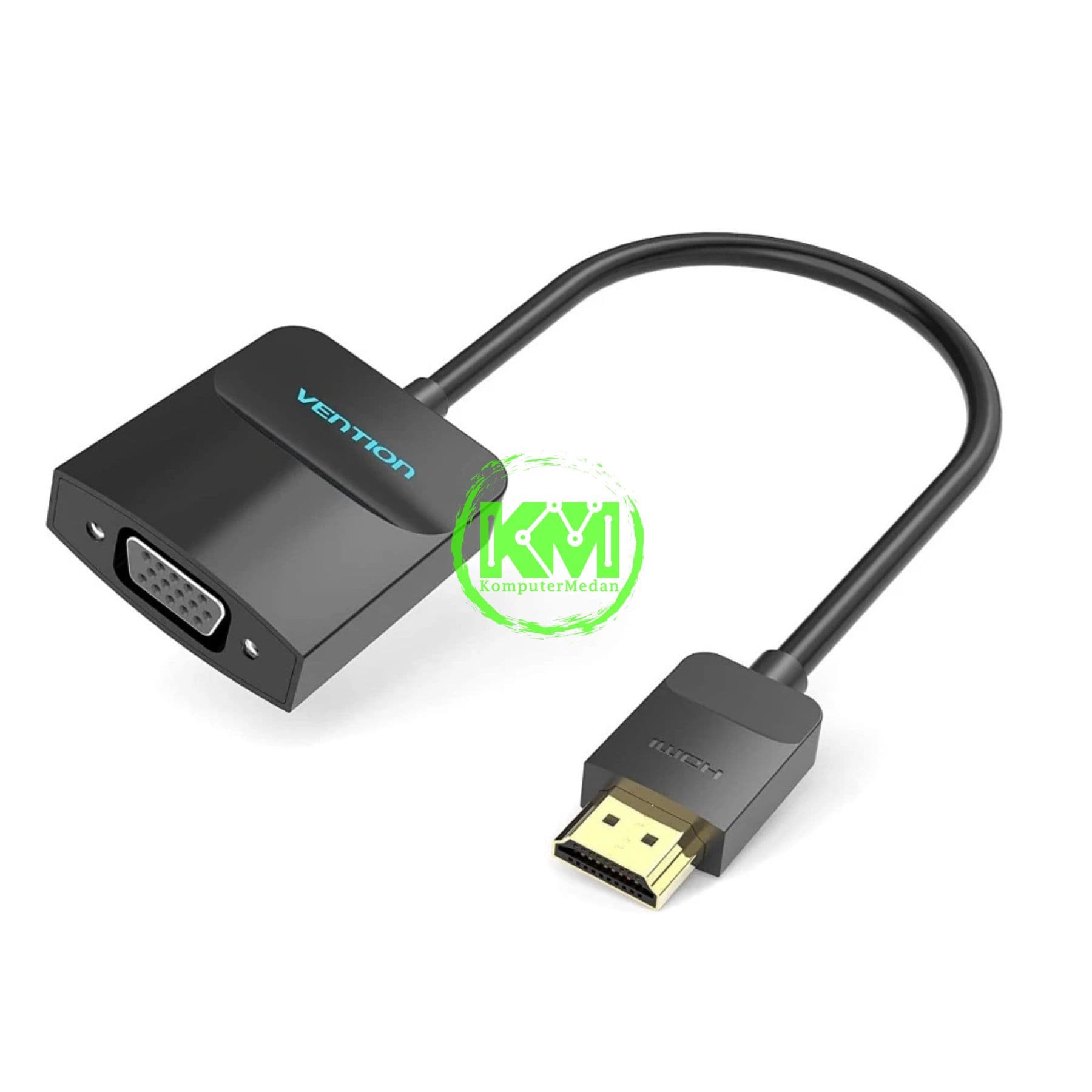 VENTION HDMI TO VGA CONVERTER 0.15M BLACK (42154) - Image 1