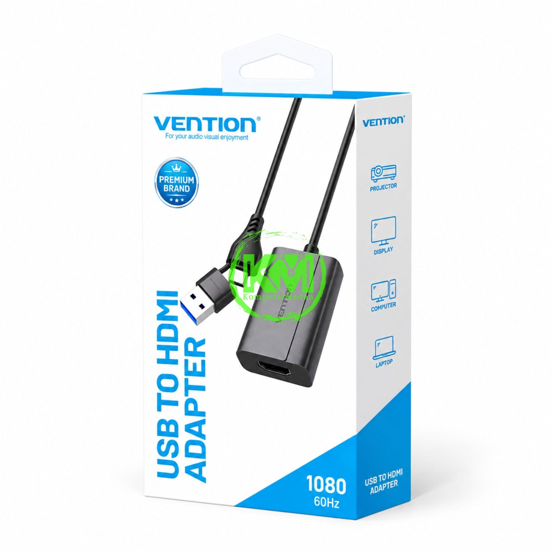 VENTION USB-C + USB-A TO HDMI ADAPTER 0.15M GRAY ALUMINIUM ALLOY TYPE (ACYHB)