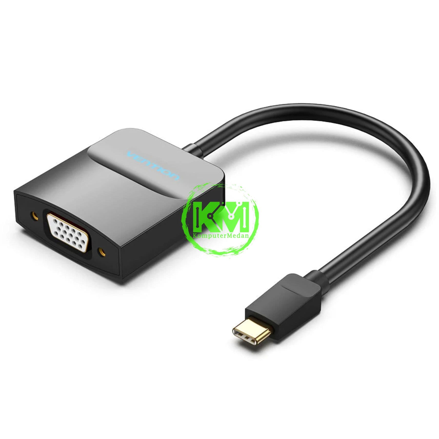 VENTION TYPE-C TO VGA ADAPTER 0.15M BLACK ABS TYPE (TDDBB)