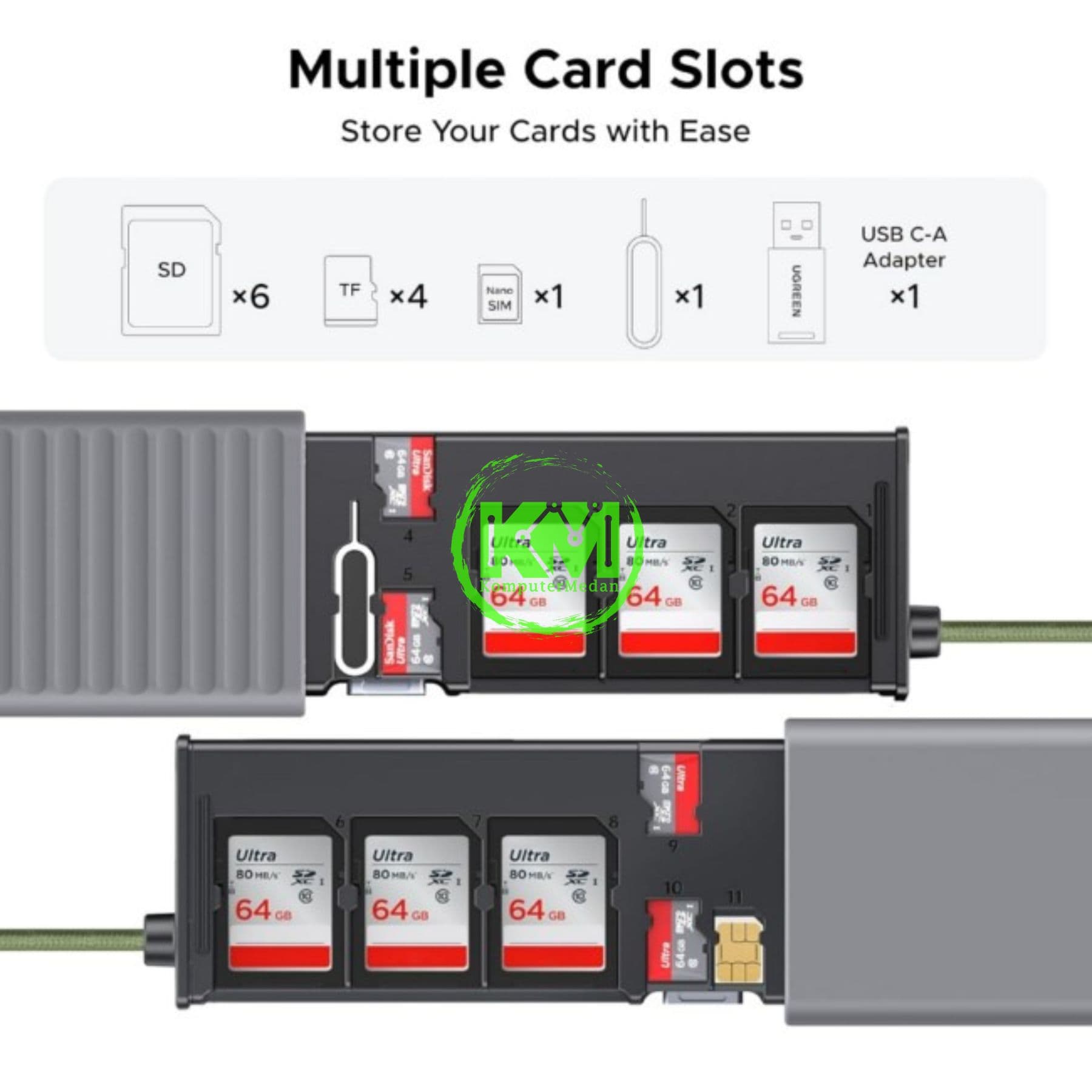 UGREEN MULTIFUNCTIONAL CARD READER / 55899 - Image 3