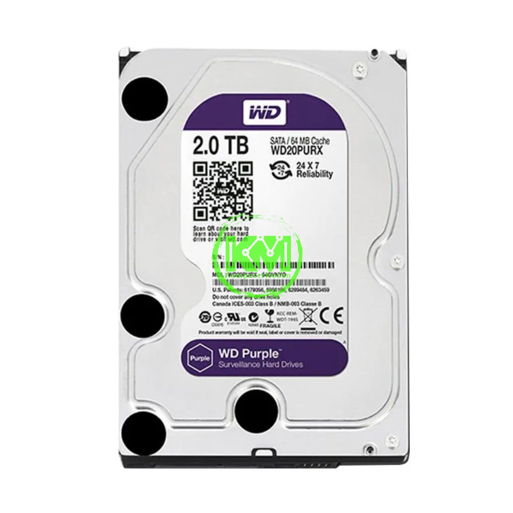 WD PURPLE 2TB CCTV HDD - Image 2